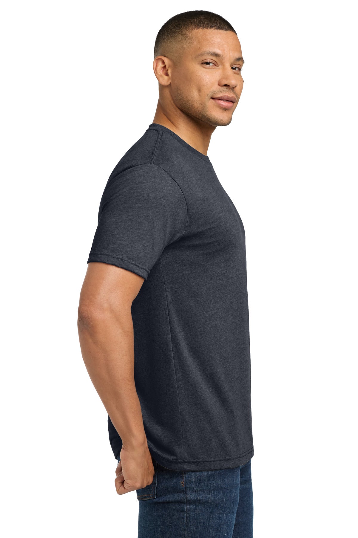 VtgNavy Next Level Apparel Adult Tri-Blend Tee. NL6010
