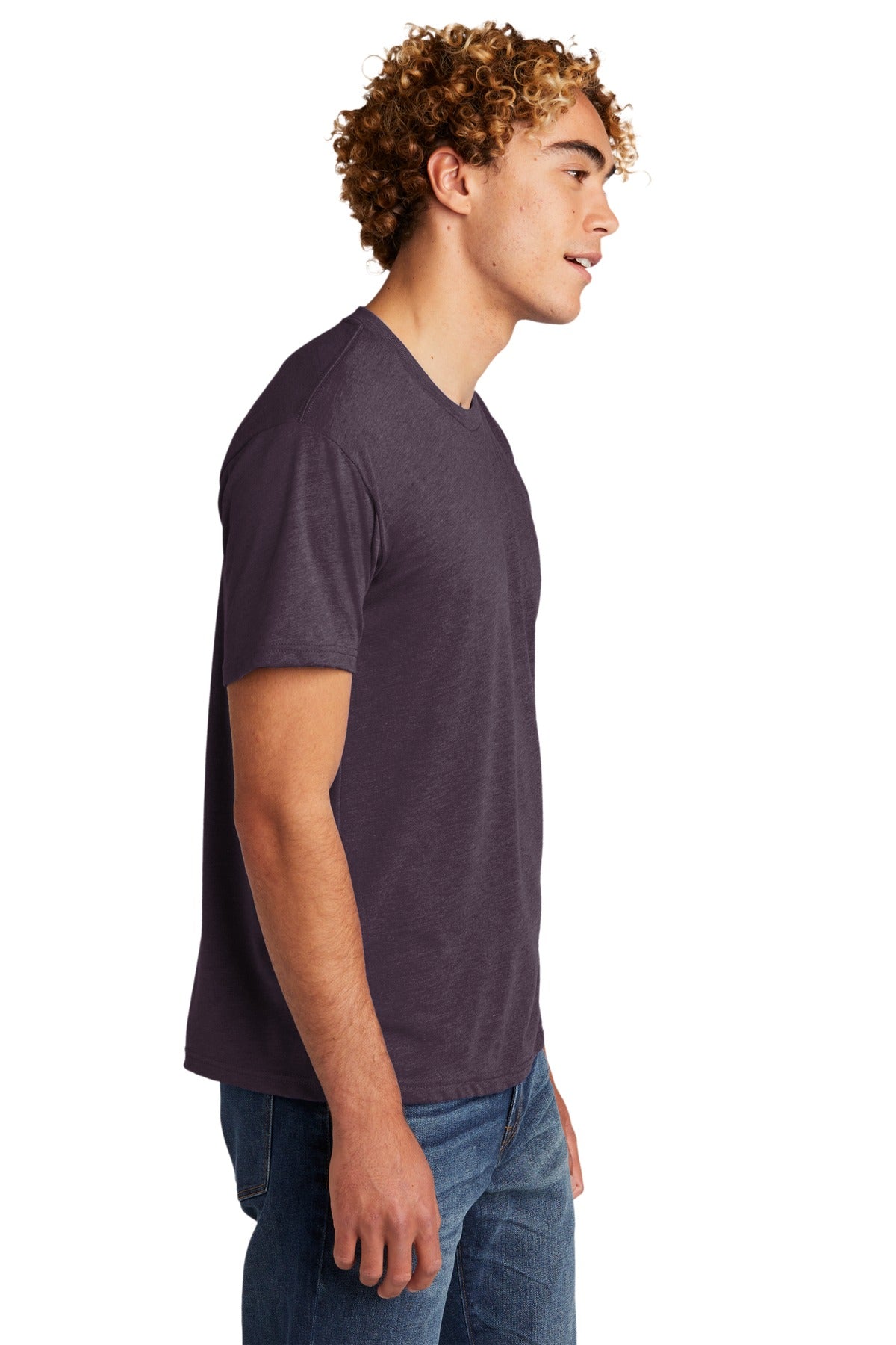 VtgPurple Next Level Apparel Adult Tri-Blend Tee. NL6010