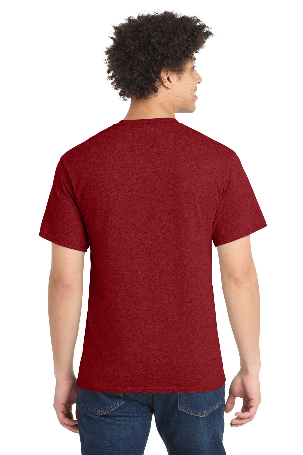 VtgRed Port & Co Core Blend Tee. PC55