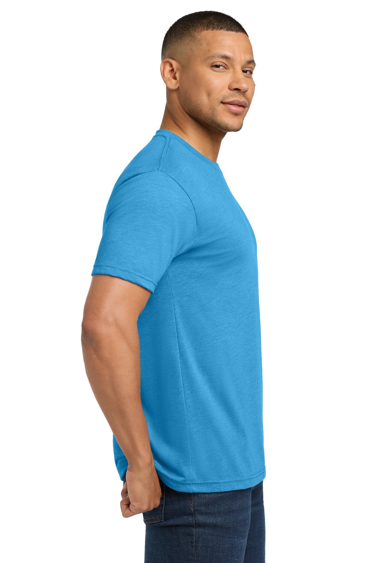 VtgTurq Next Level Apparel Adult Tri-Blend Tee. NL6010