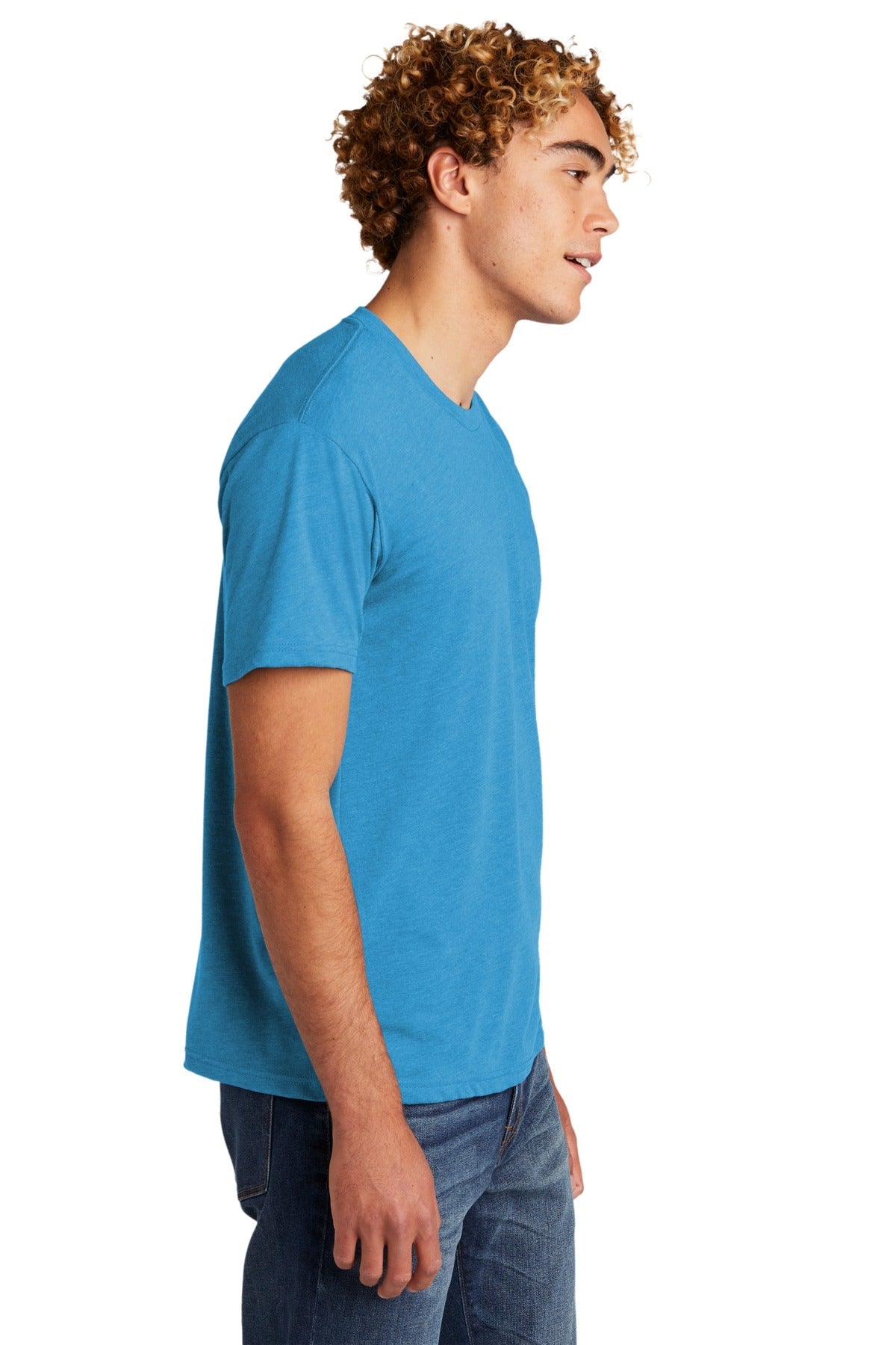 VtgTurq Next Level Apparel Adult Tri-Blend Tee. NL6010