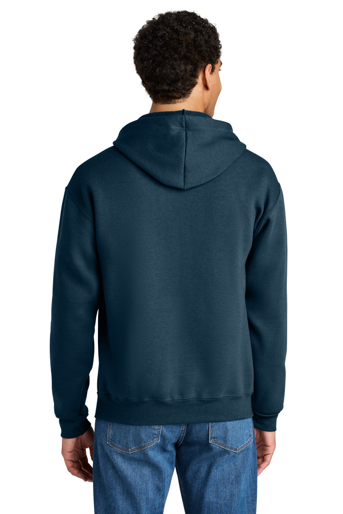 WashedNavy Jerzees Rugged Unisex Full-Zip Hooded Sweatshirt Z12M