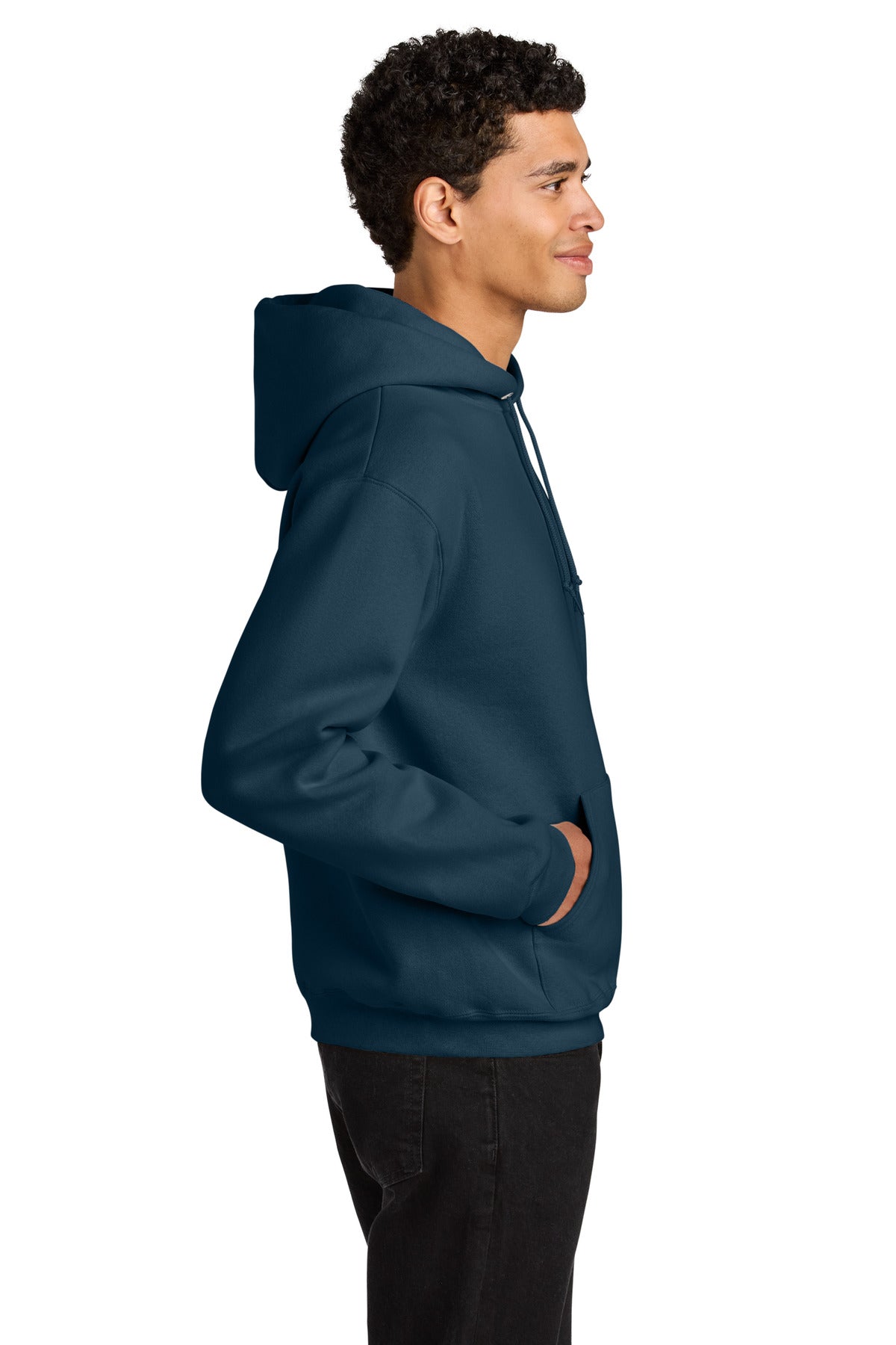 WashedNavy Jerzees Rugged Unisex Hooded Sweatshirt H12M