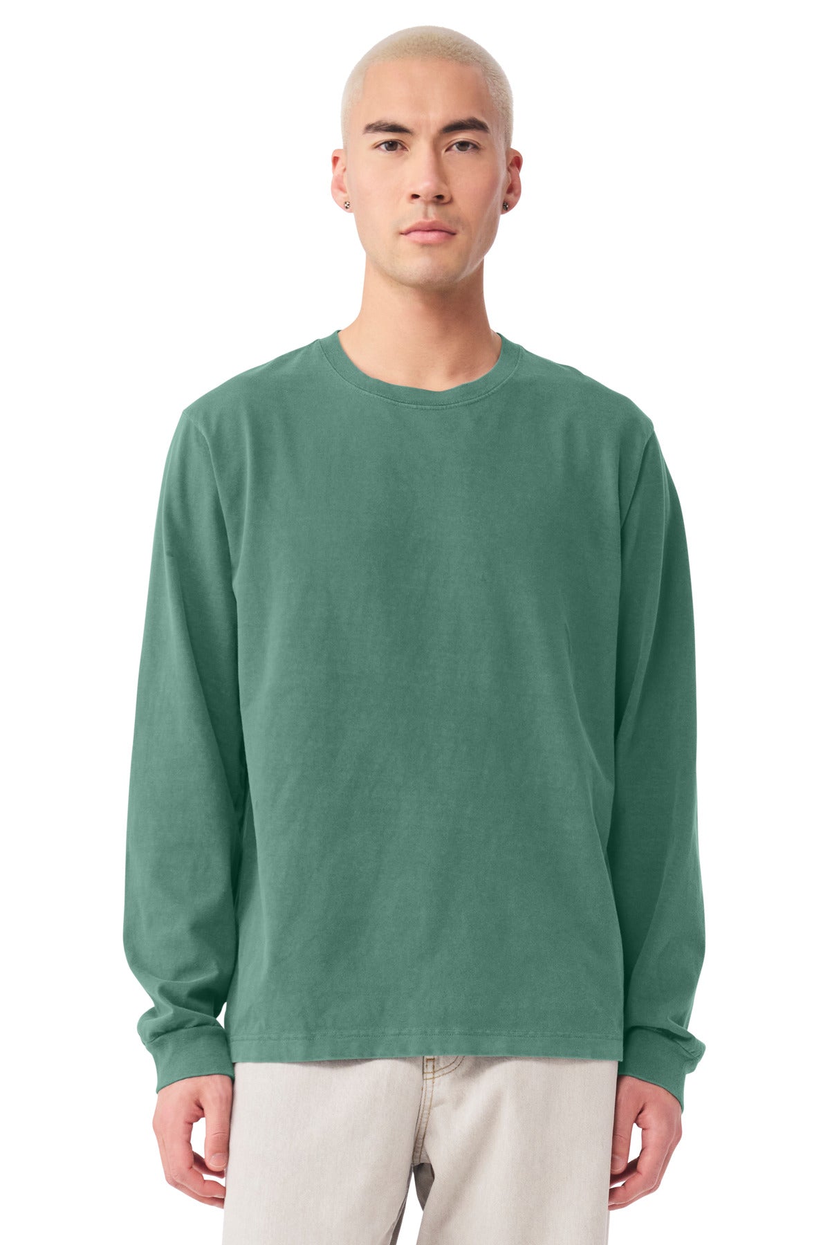 WashedPine BELLA+CANVAS Unisex Heavyweight Garment-Dyed Long Sleeve Tee BC4851GD