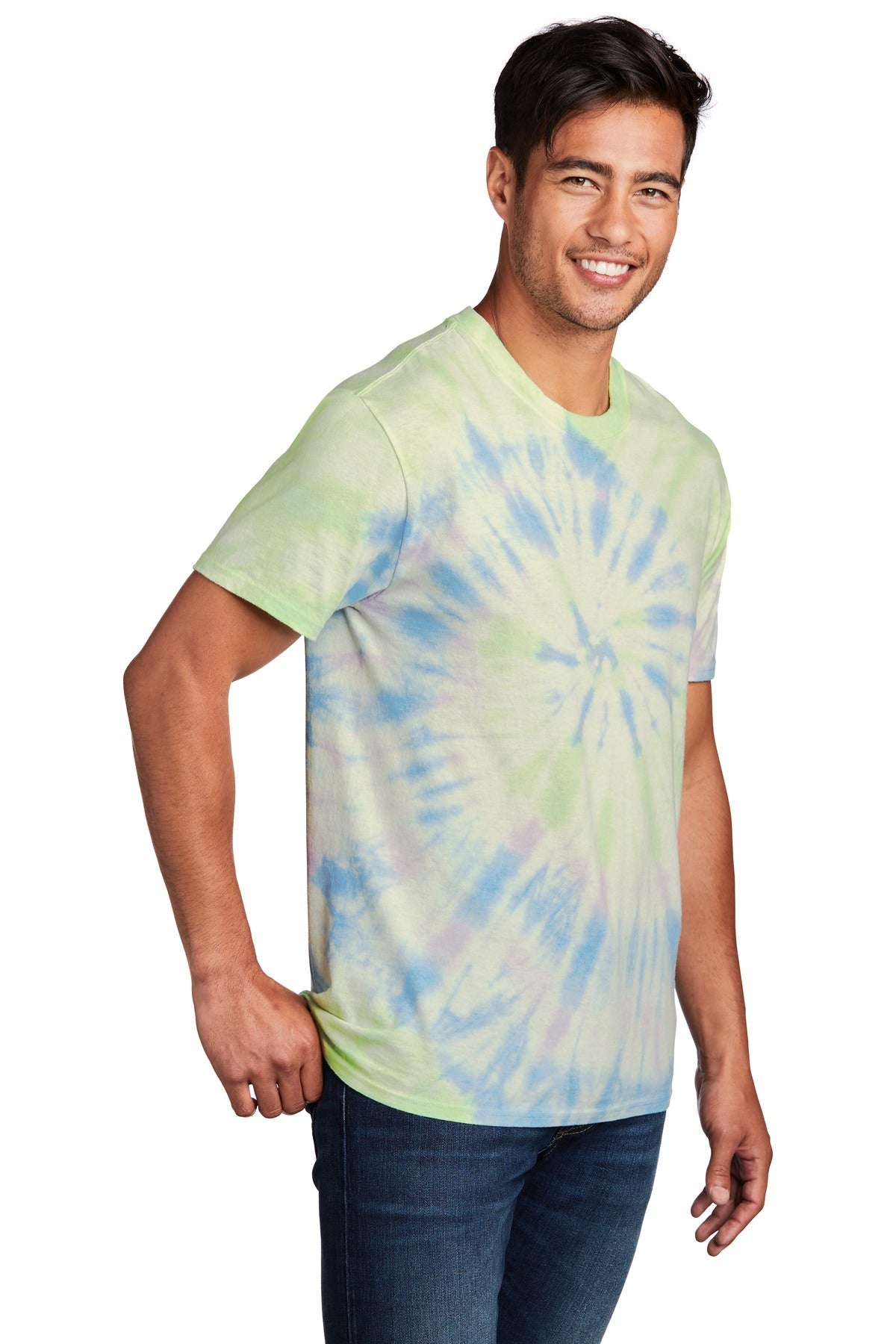 Watercolor Sp Port & Co Tie-Dye Tee. PC147
