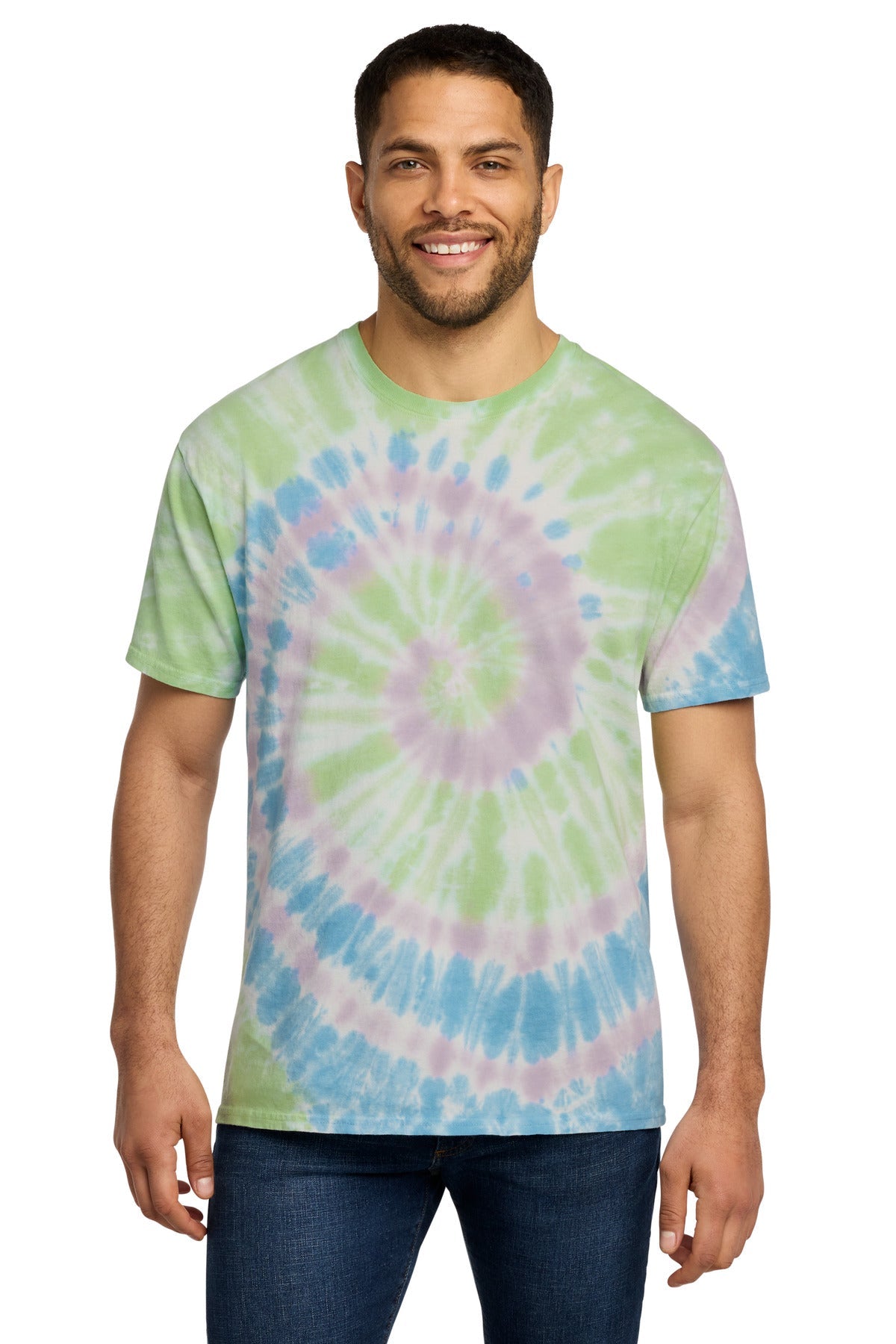 Watercolor Sp Port & Co Tie-Dye Tee. PC147