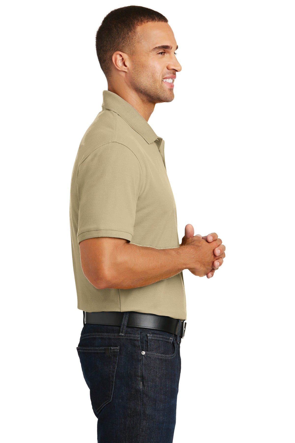 Wheat Port Authority Core Classic Pique Polo. K100
