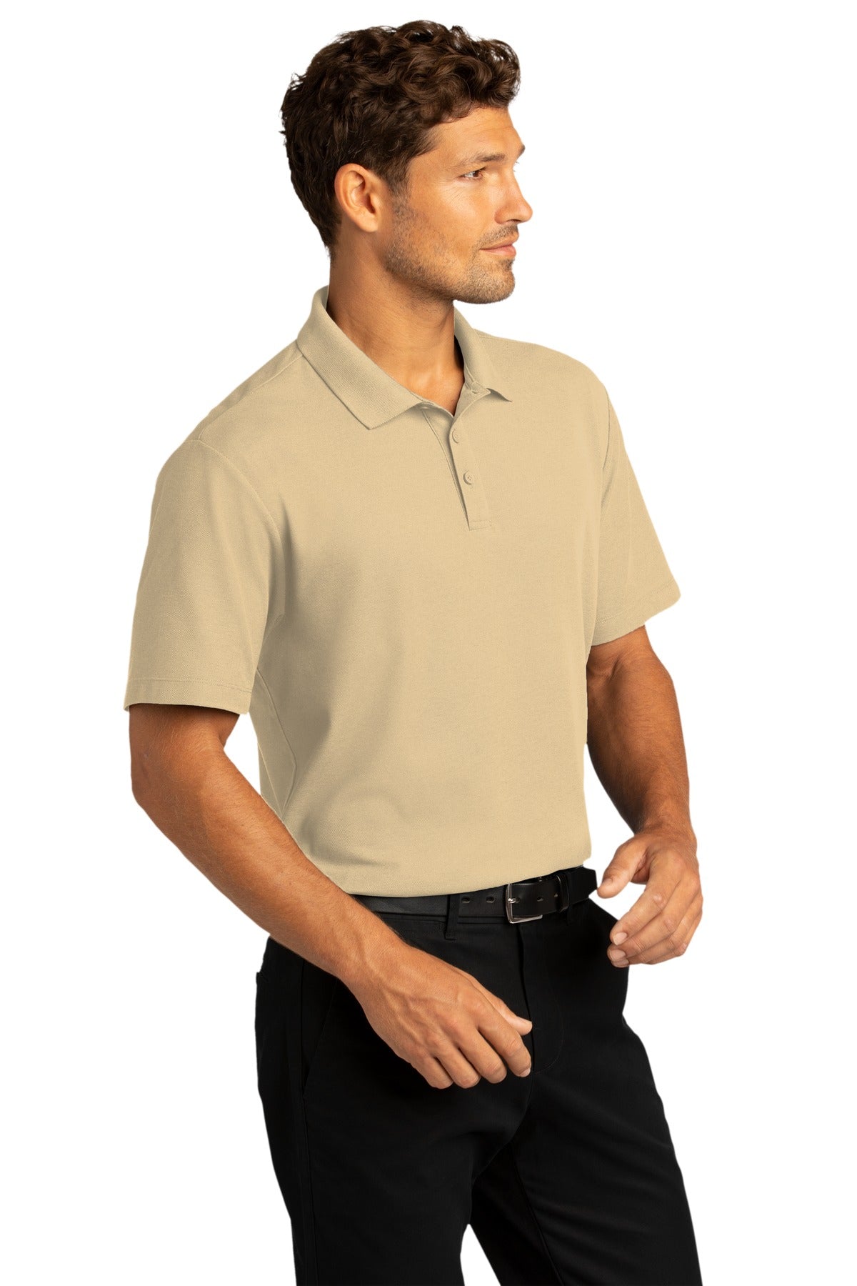 Wheat Port Authority SuperPro React Polo. K810