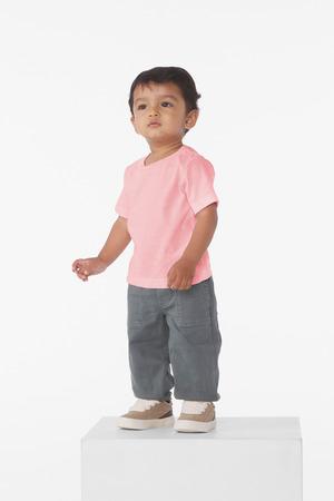 White BELLA+CANVAS Infant Jersey Short Sleeve Tee BC3001B