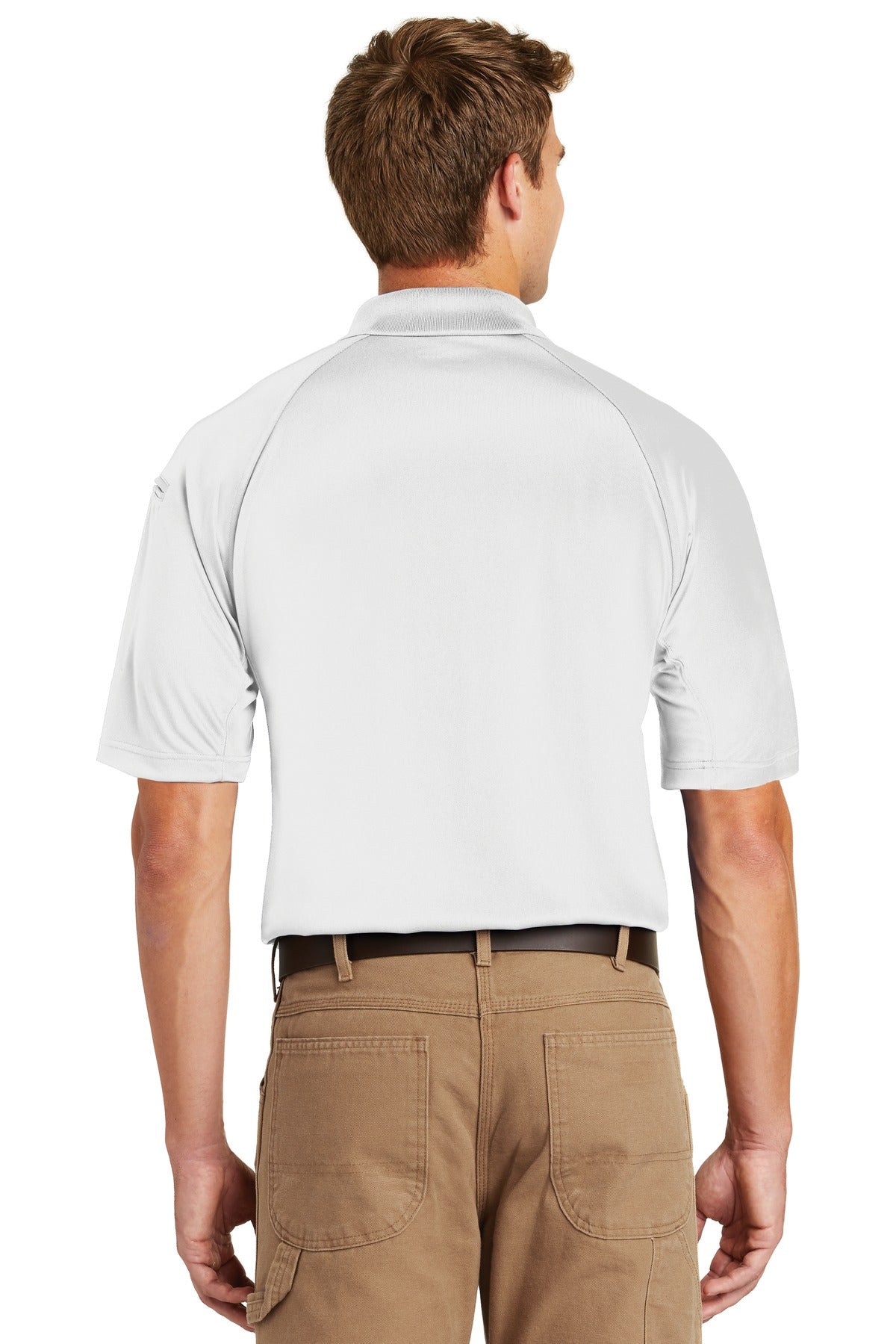 White CornerStone - Select Snag-Proof Tactical Polo. CS410