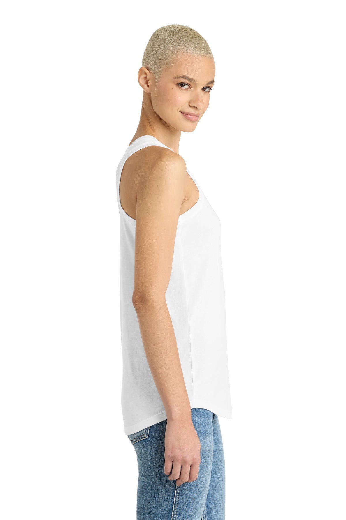 White District Women's Perfect Tri Racerback Tank. DM138L
