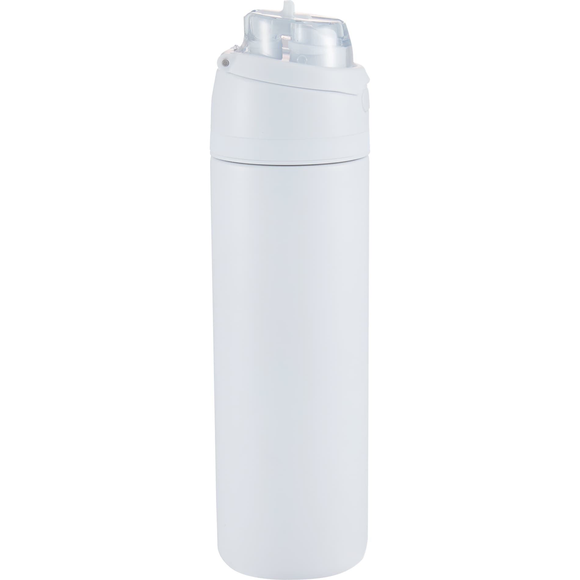 White Elvin 28oz Recycled Stainless Flip Straw Bottle plain