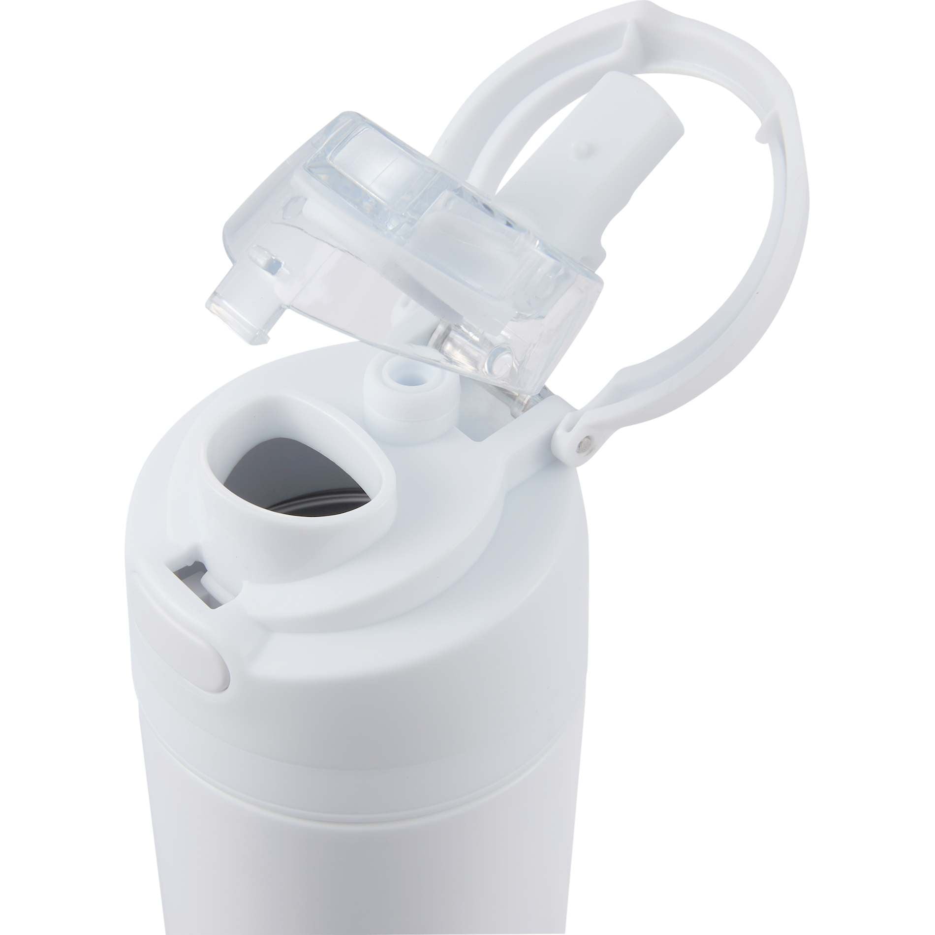 White Elvin 28oz Recycled Stainless Flip Straw Bottle plain