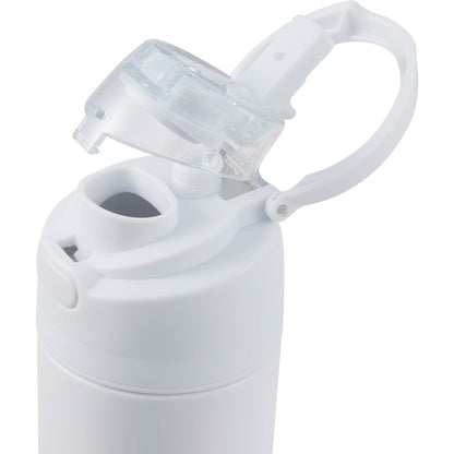 White Elvin 28oz Recycled Stainless Flip Straw Bottle plain