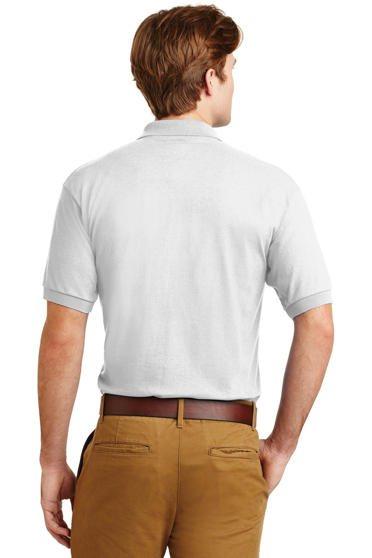White Gildan - DryBlend 6-Ounce Jersey Knit Sport Shirt. 8800