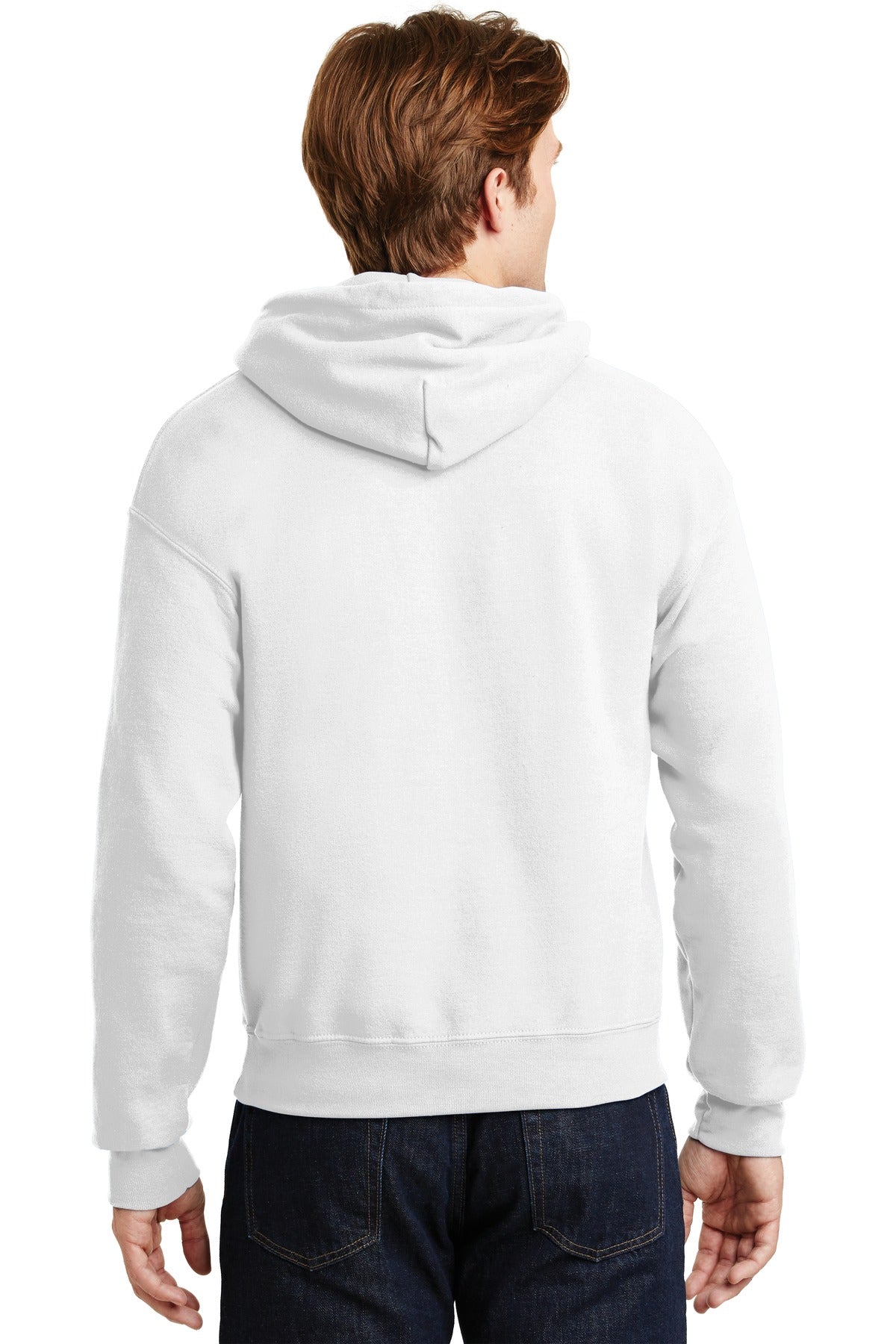 White Gildan - Heavy Blend Hooded Sweatshirt. 18500