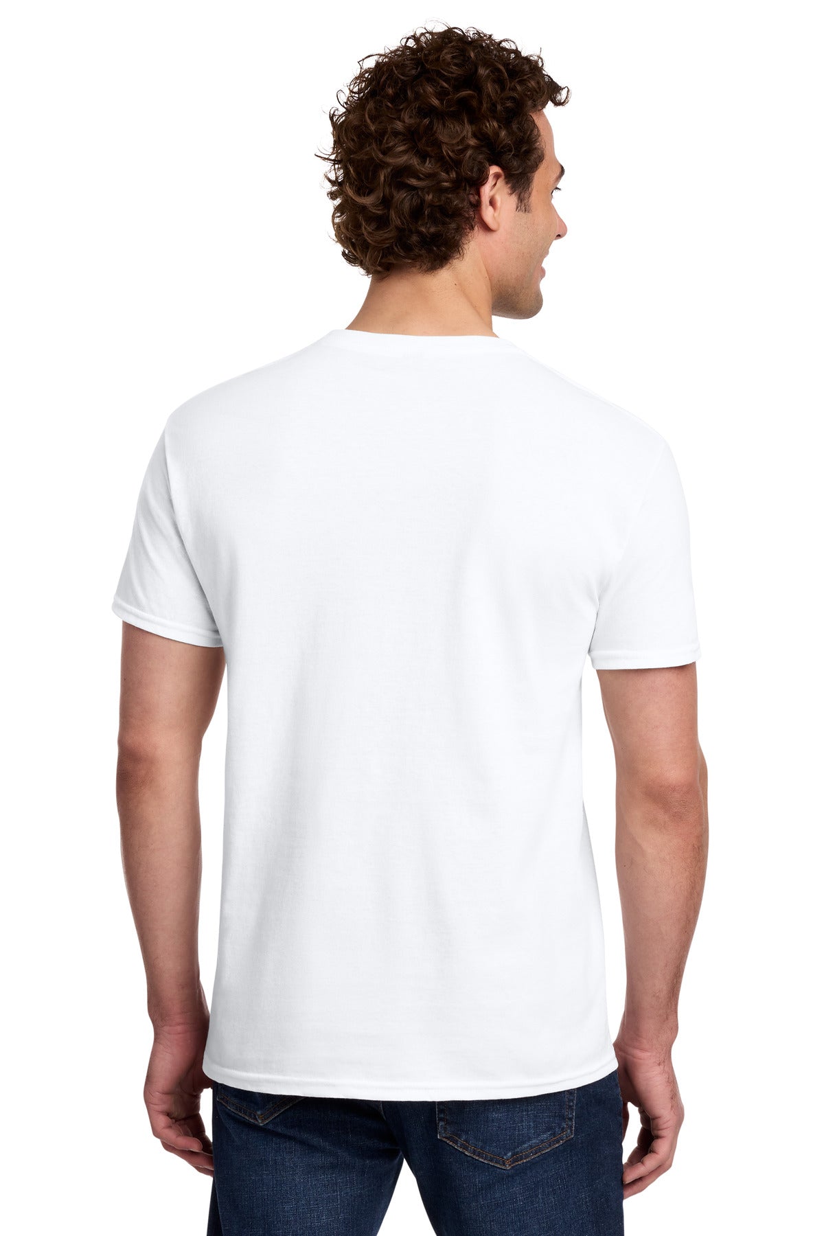White Gildan Light Cotton Tee 3000