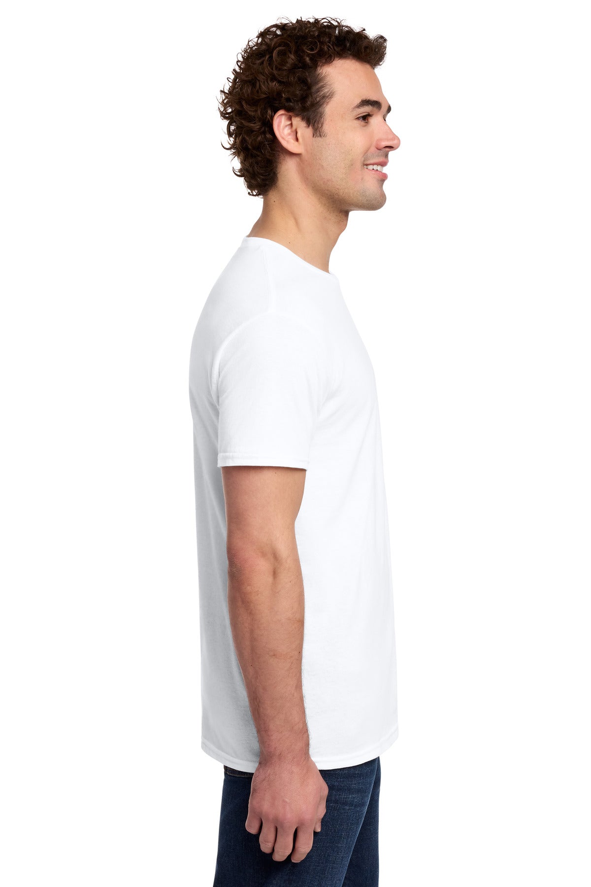 White Gildan Light Cotton Tee 3000