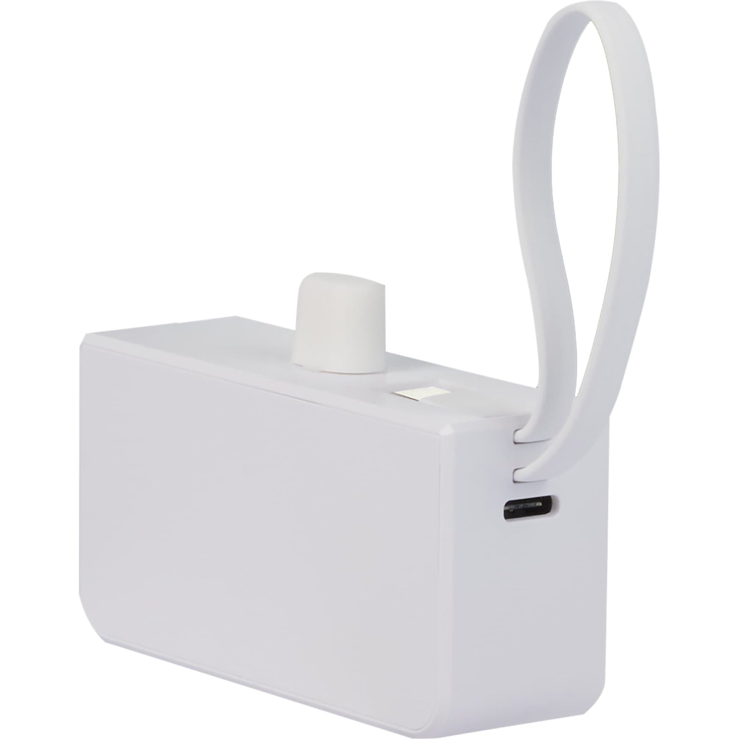 White Hue Plus 5000 mAh Power Bank with Watch Charger plain