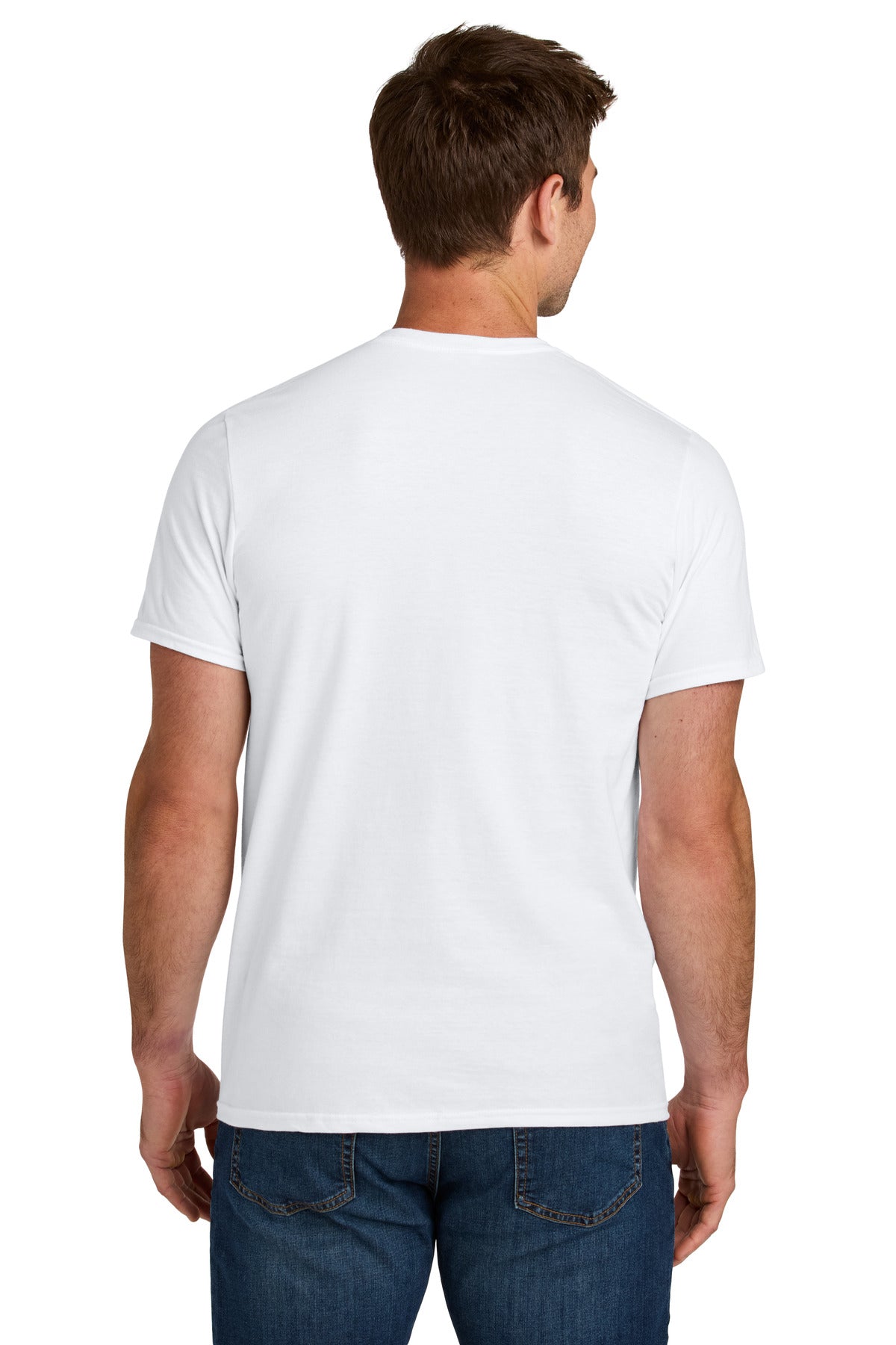 White Jerzees Ultimate Unisex Ring Spun T-Shirt IC46M