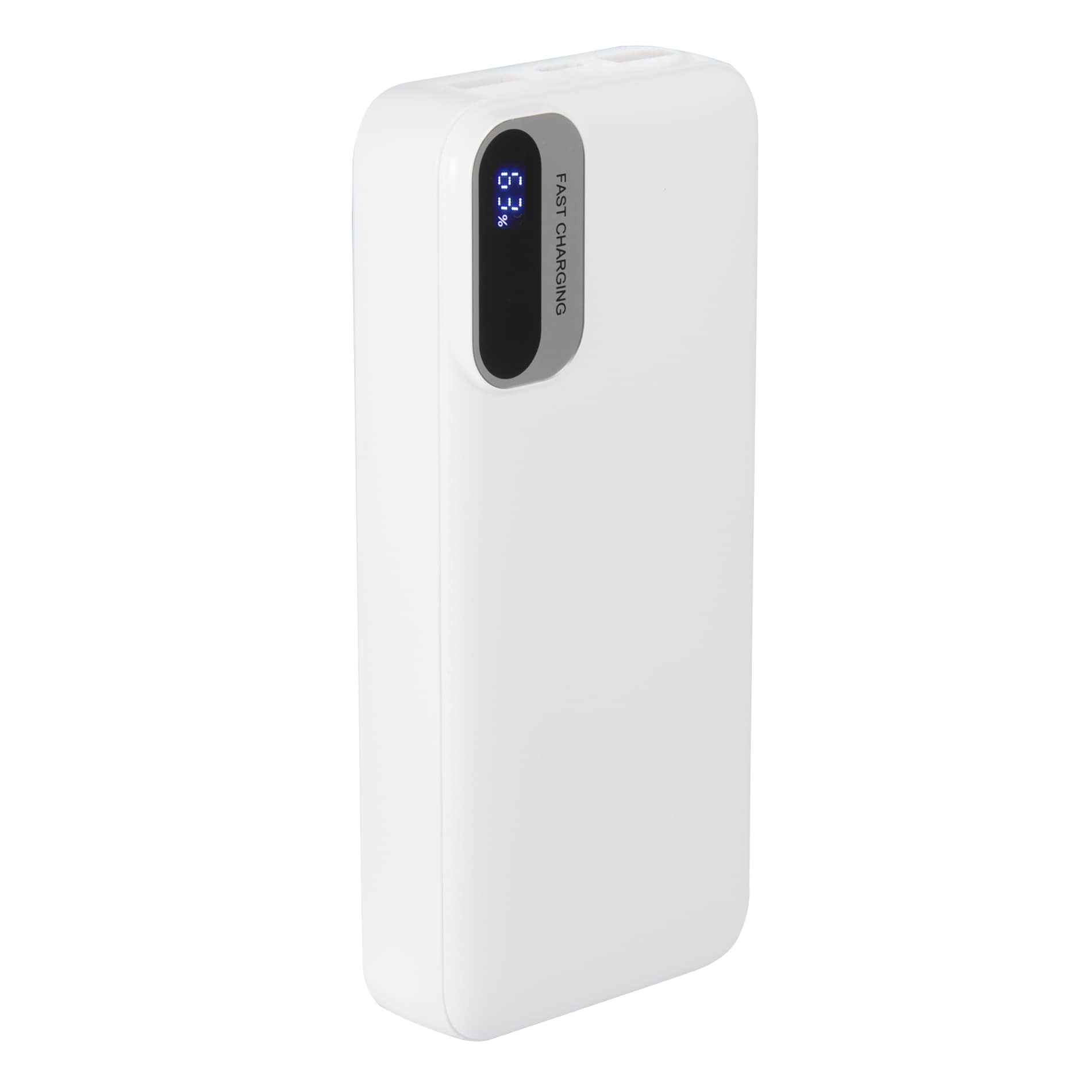 White Laptop Power 20,000 mAh PD Power Bank with Cables plain