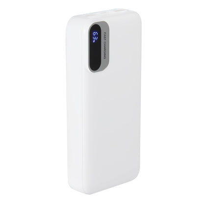 White Laptop Power 20,000 mAh PD Power Bank with Cables plain