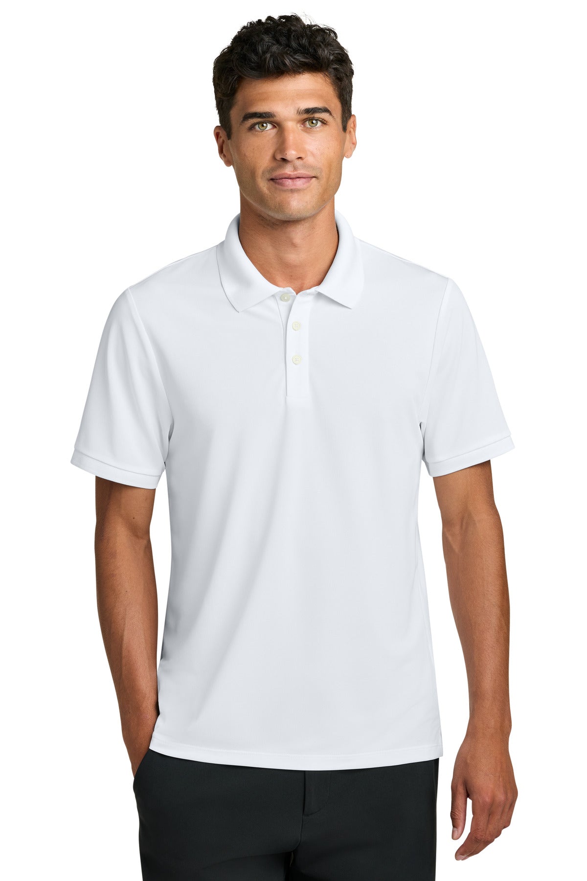 White Mercer+Mettle Everyday Performance Polo MM1030