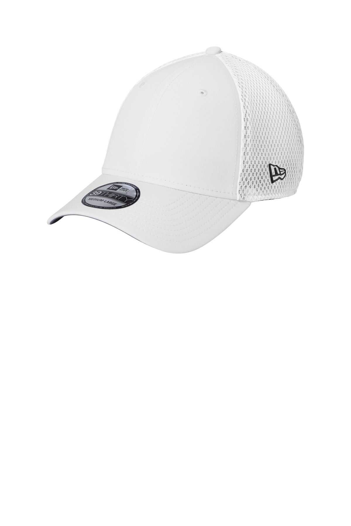 White New Era 39THIRTY Performance Stretch Mesh Cap NE1130