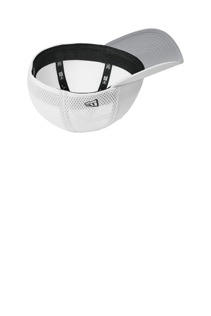 White New Era 39THIRTY Performance Stretch Mesh Cap NE1130