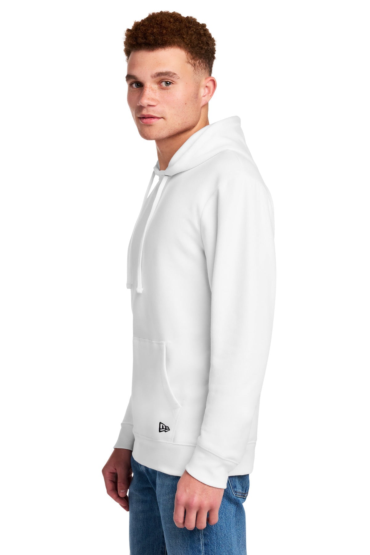White New Era Comeback Fleece Pullover Hoodie NEA550