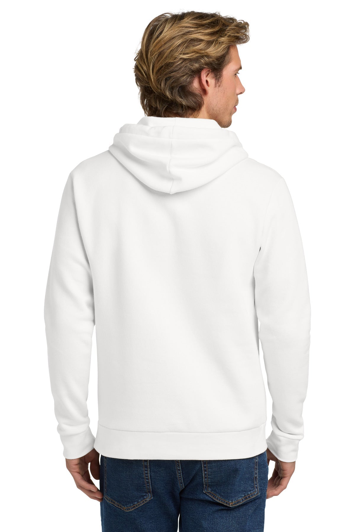 White Next Level Apparel Adult Santa Barbara Pullover Hoodie. NL9303
