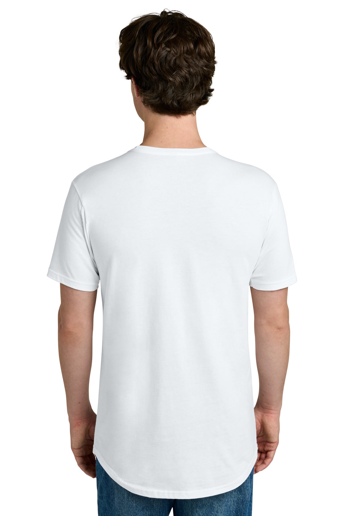 White Next Level Apparel Cotton Long Body Tee NL3602