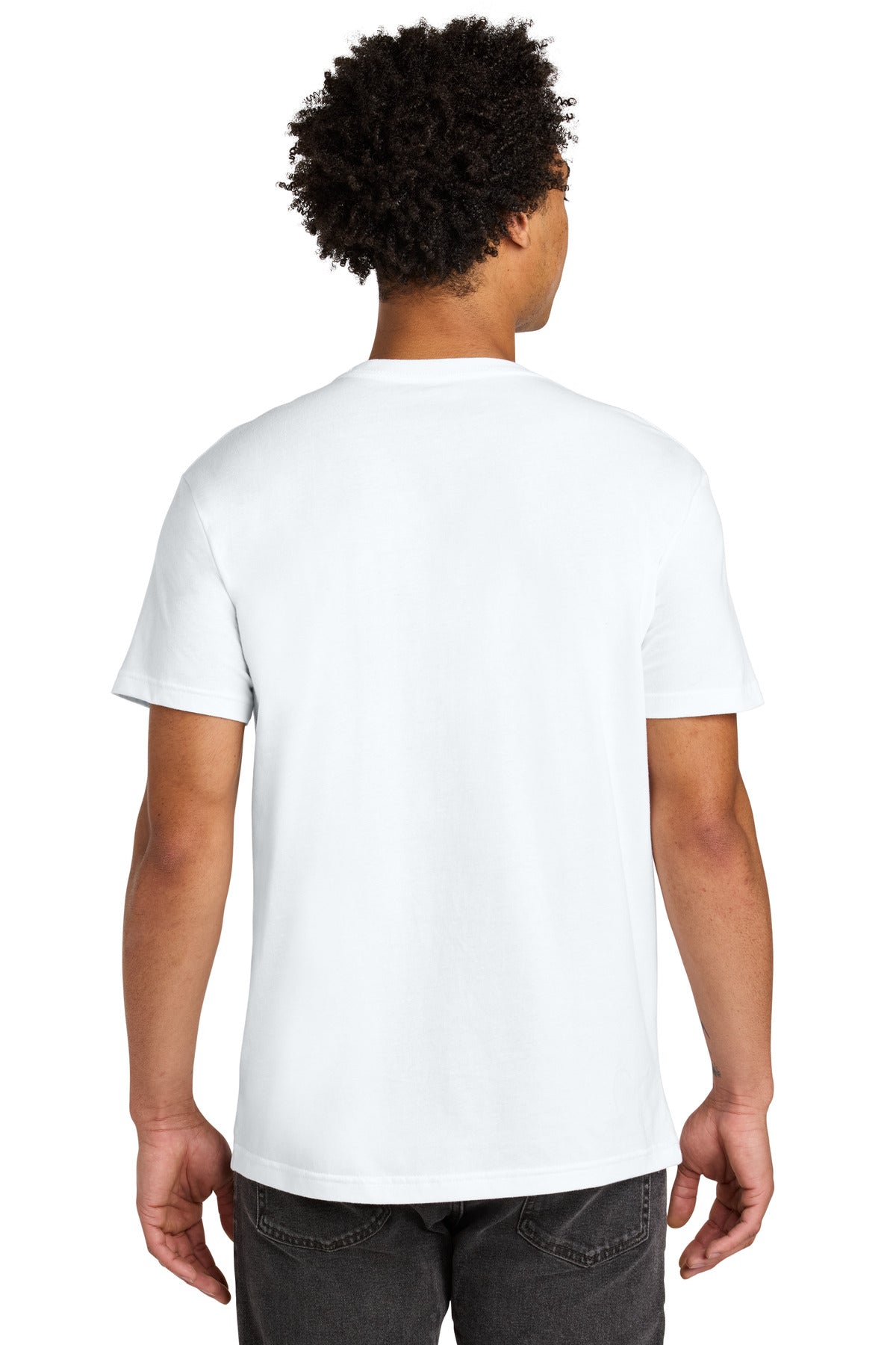 White Next Level Apparel Cotton Pocket Tee NL3605