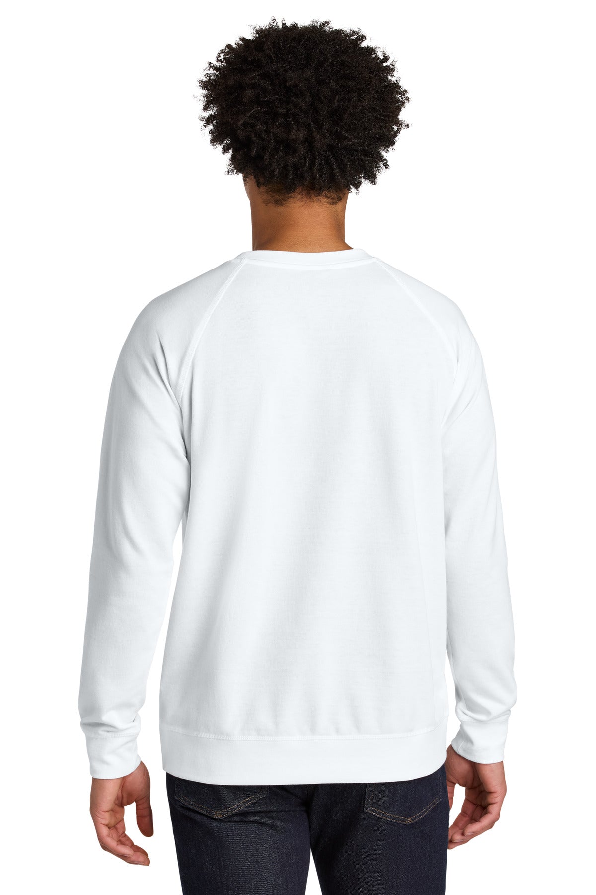 White Next Level Apparel Laguna Raglan Sweatshirt NL9000
