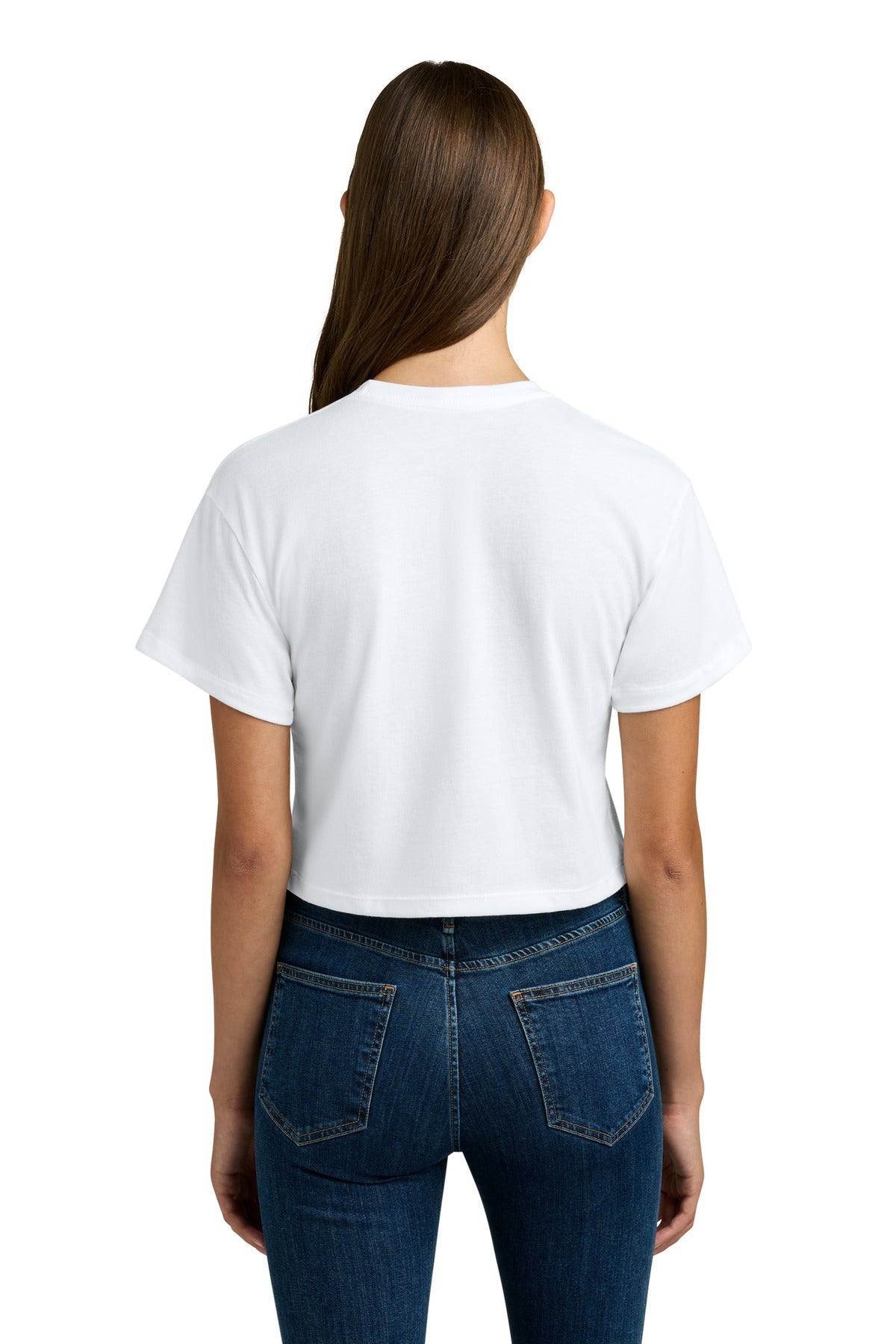 White Next Level Apparel Women's Ideal Crop Top NL1580