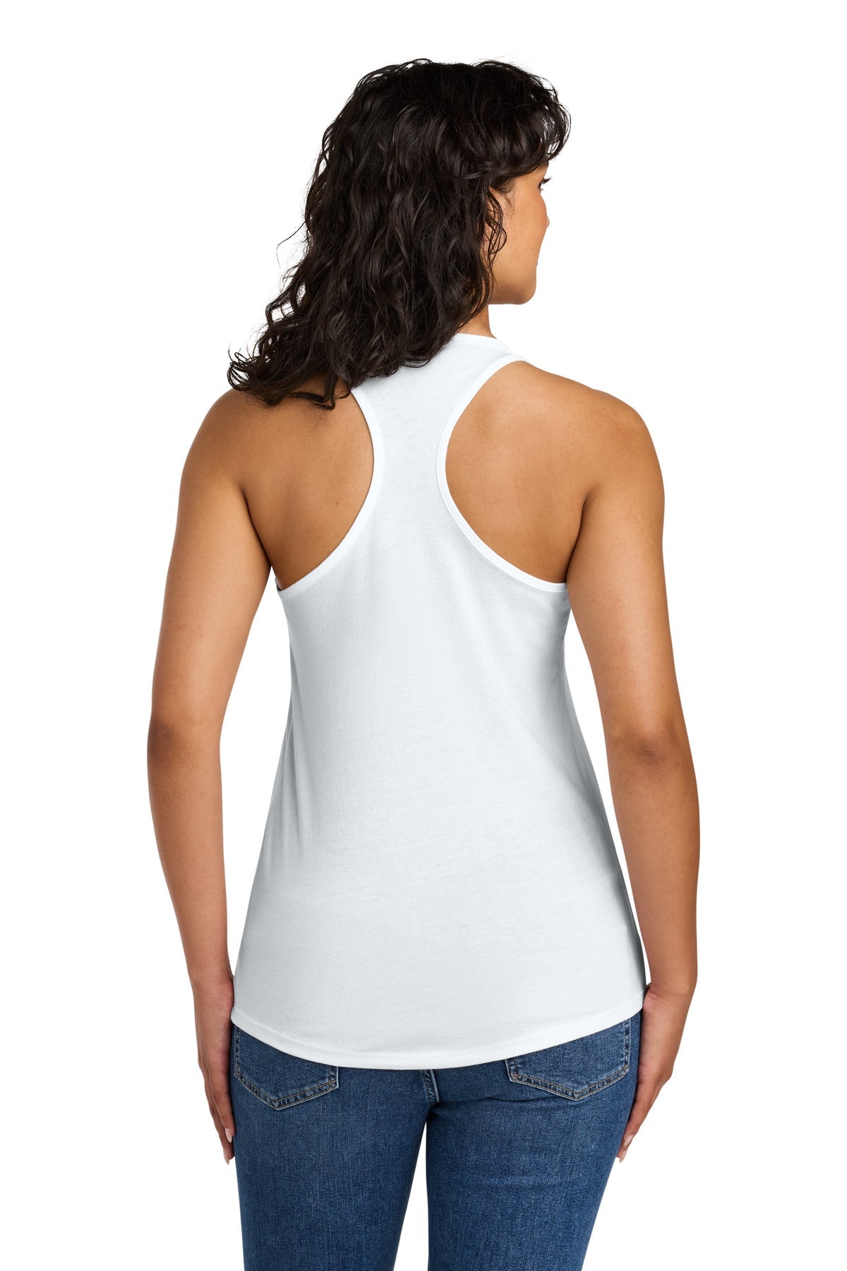 White Next Level Apparel Women's Ideal Racerback Tank NL1533