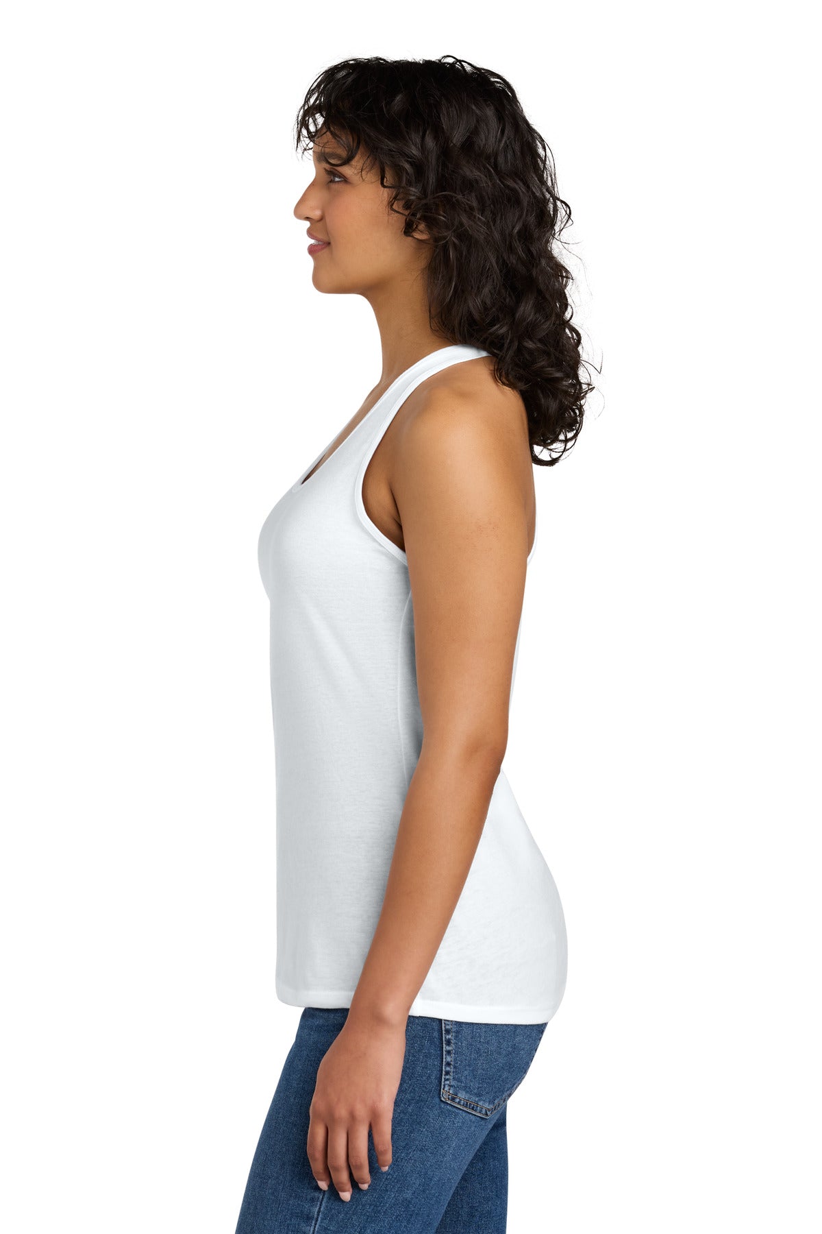 White Next Level Apparel Women's Ideal Racerback Tank NL1533