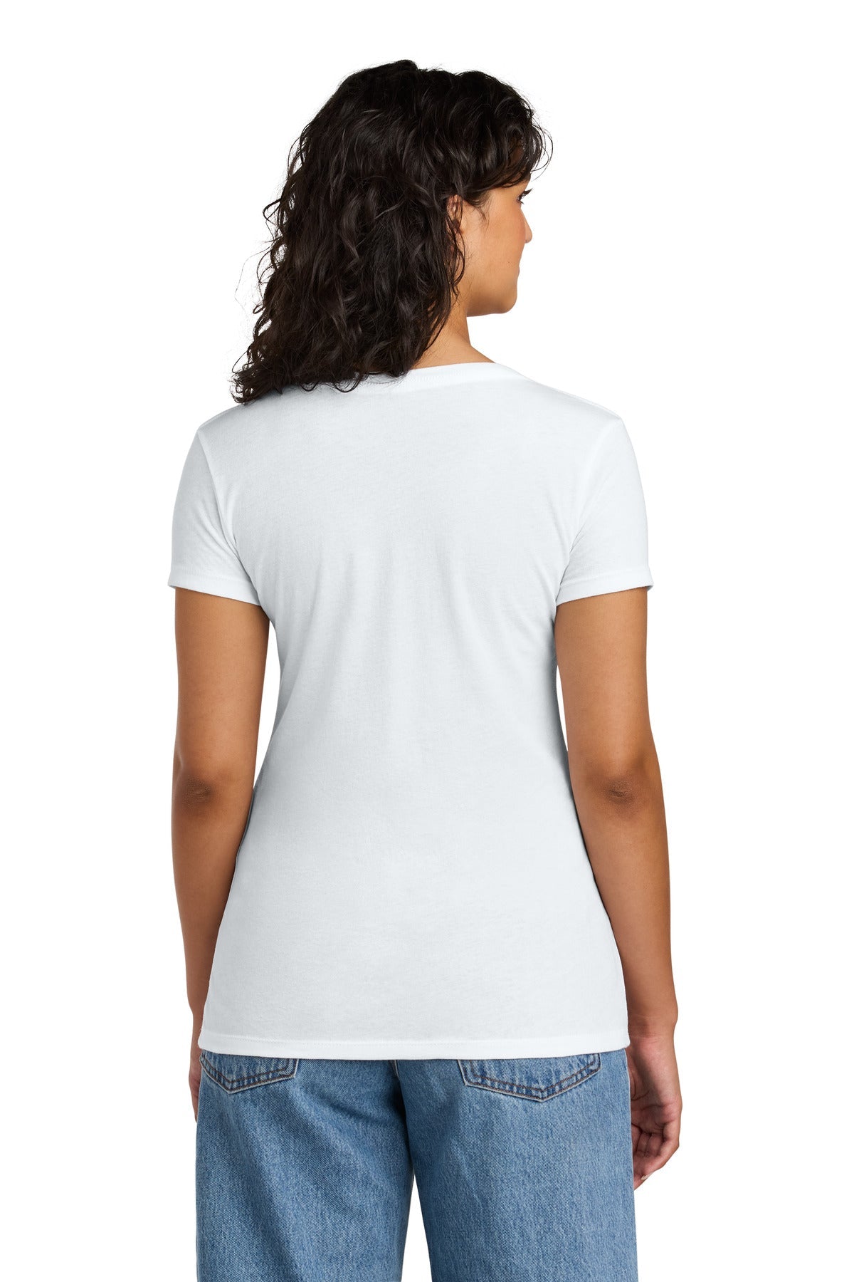 White Next Level Apparel Women's Ideal V-Neck Tee NL1540