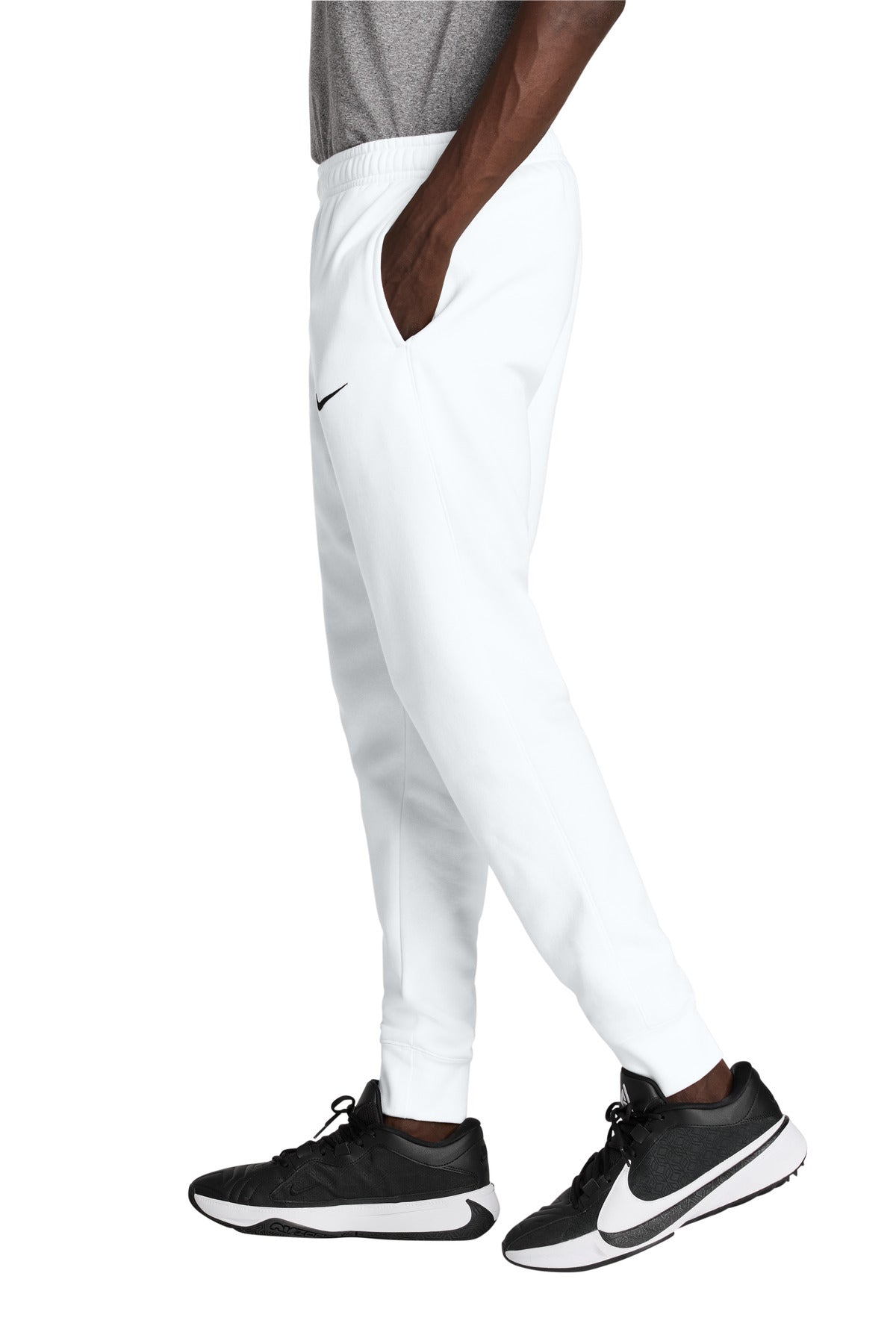 White Nike Club Fleece Jogger NKHM8045