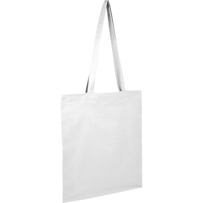 White Organic 4oz Cotton Tote plain