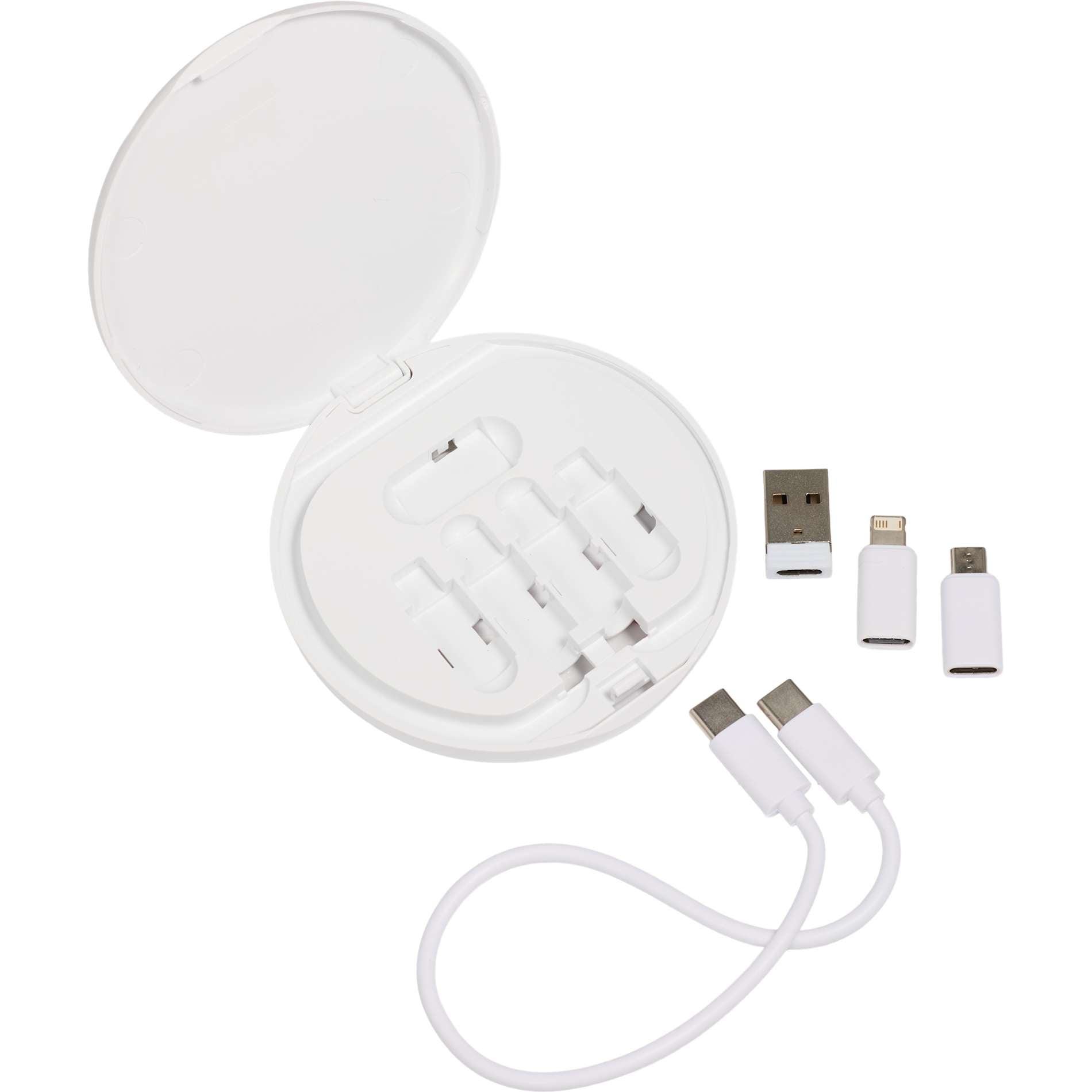 White Pad Pal 15W Wireless Charging Pad and 65W Cable Ki