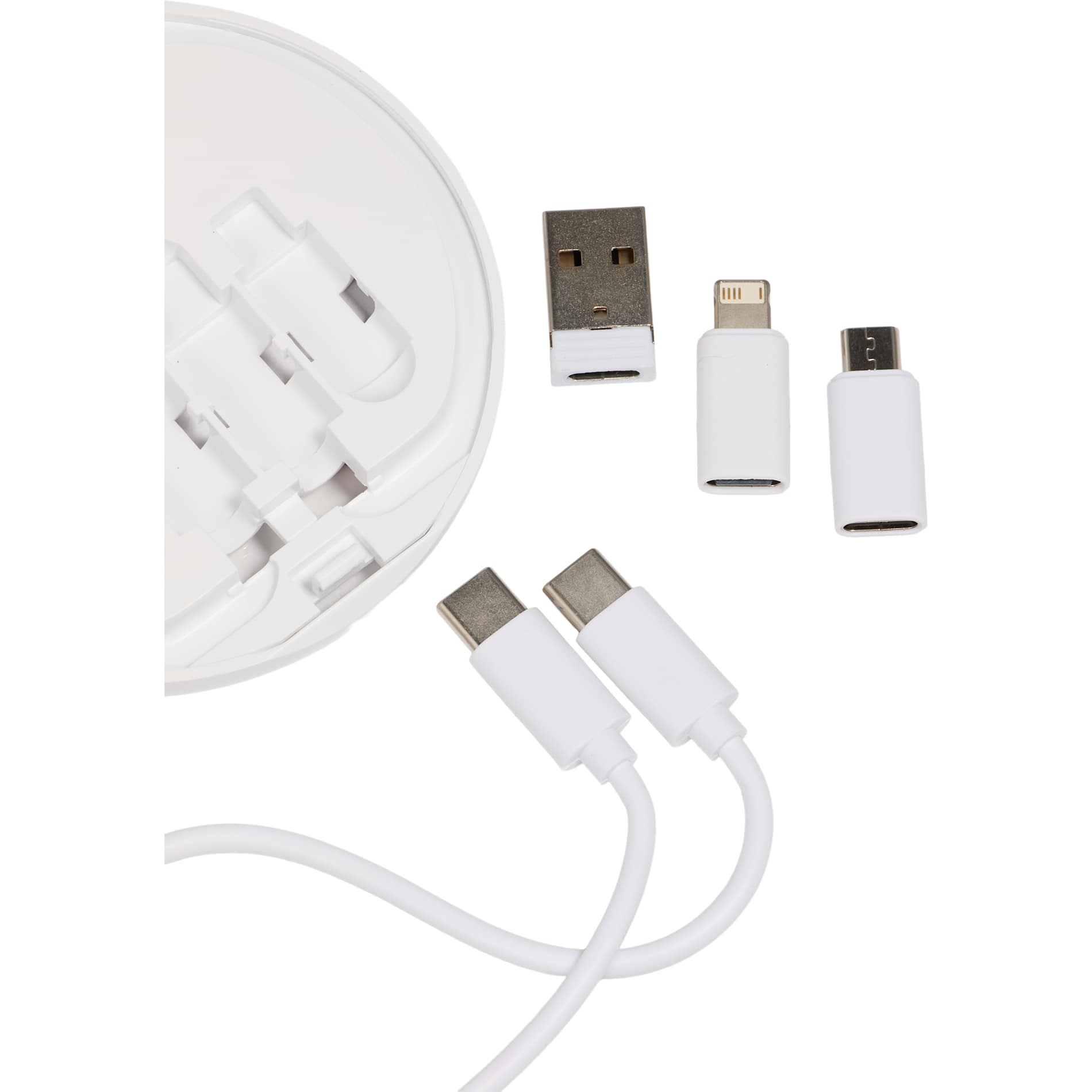 White Pad Pal 15W Wireless Charging Pad and 65W Cable Ki