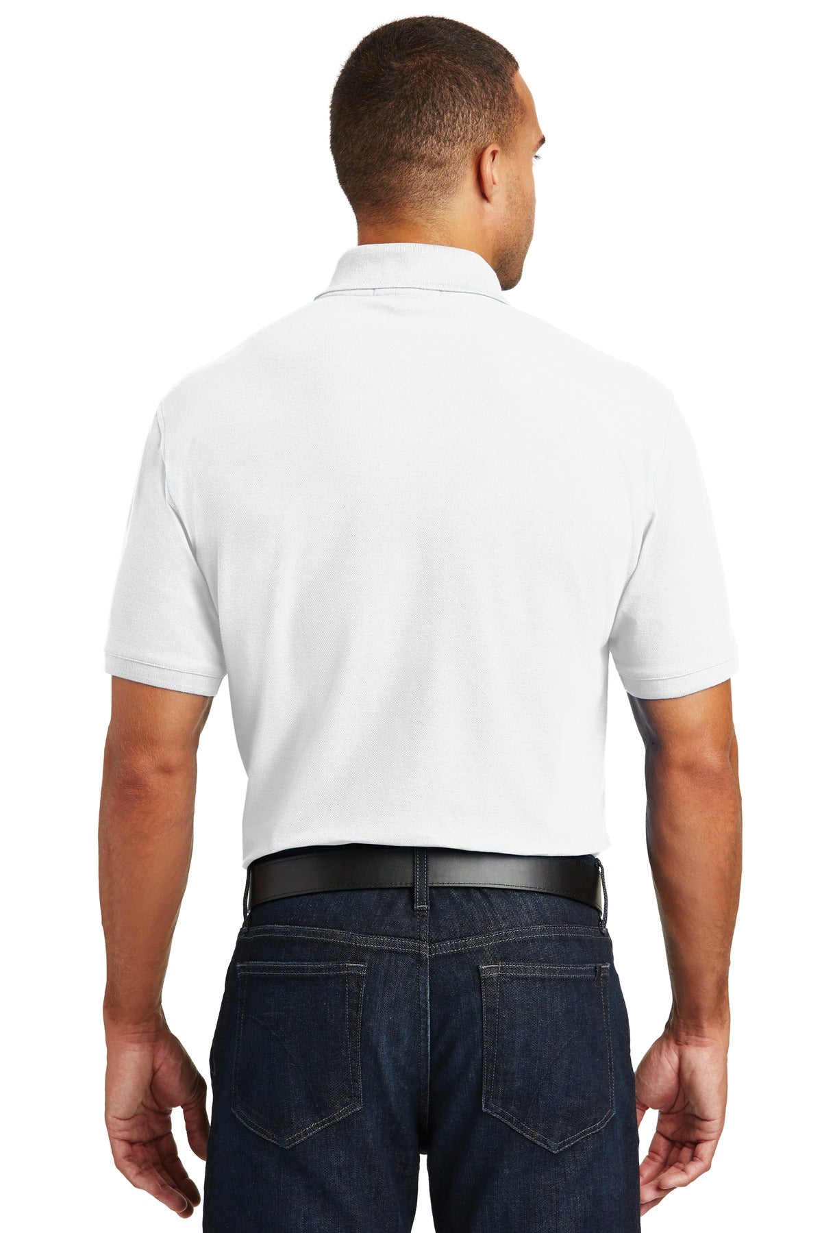 White Port Authority Core Classic Pique Polo. K100