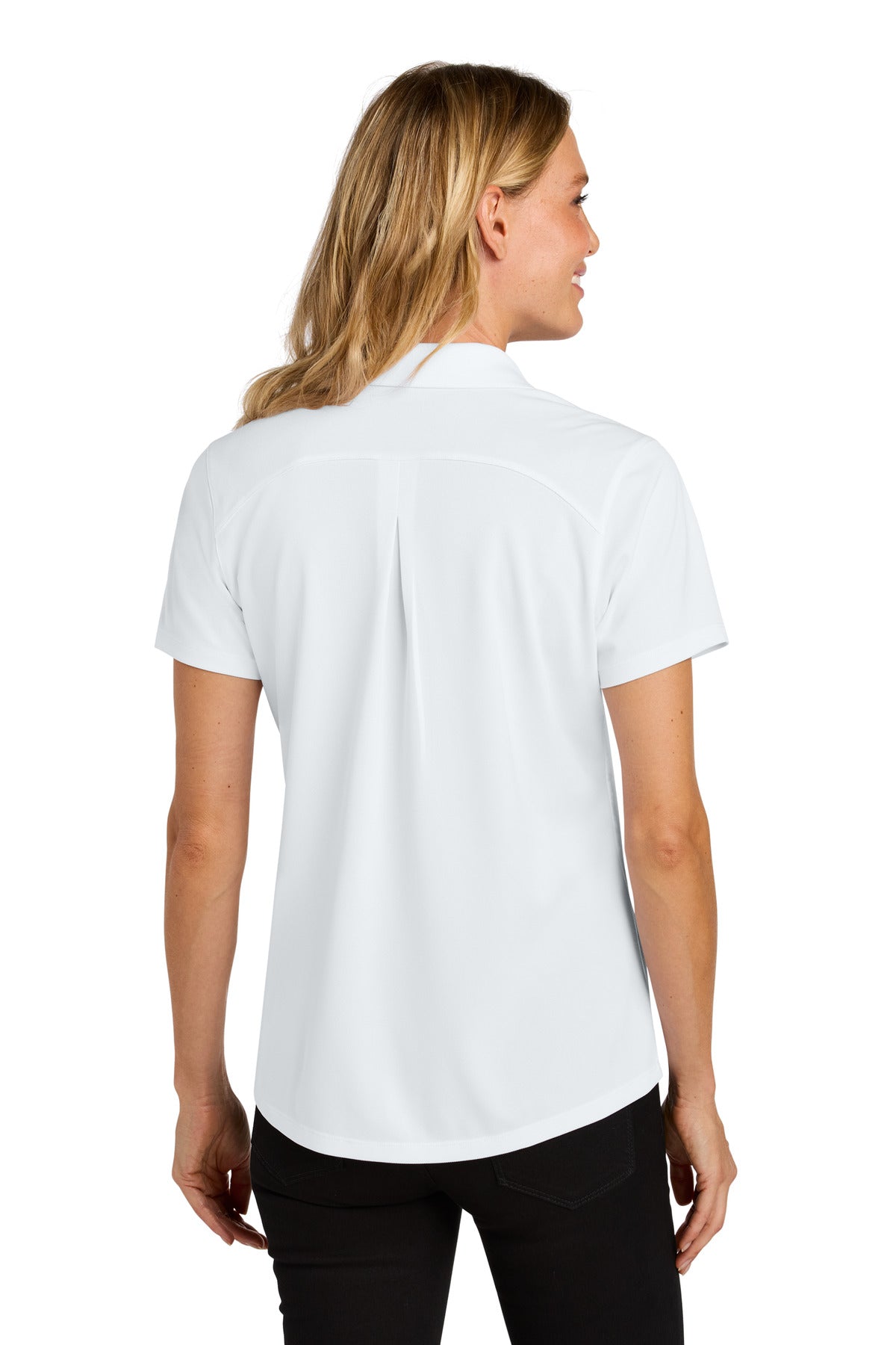 White Port Authority Women's Wearever Performance Pique Polo LK240