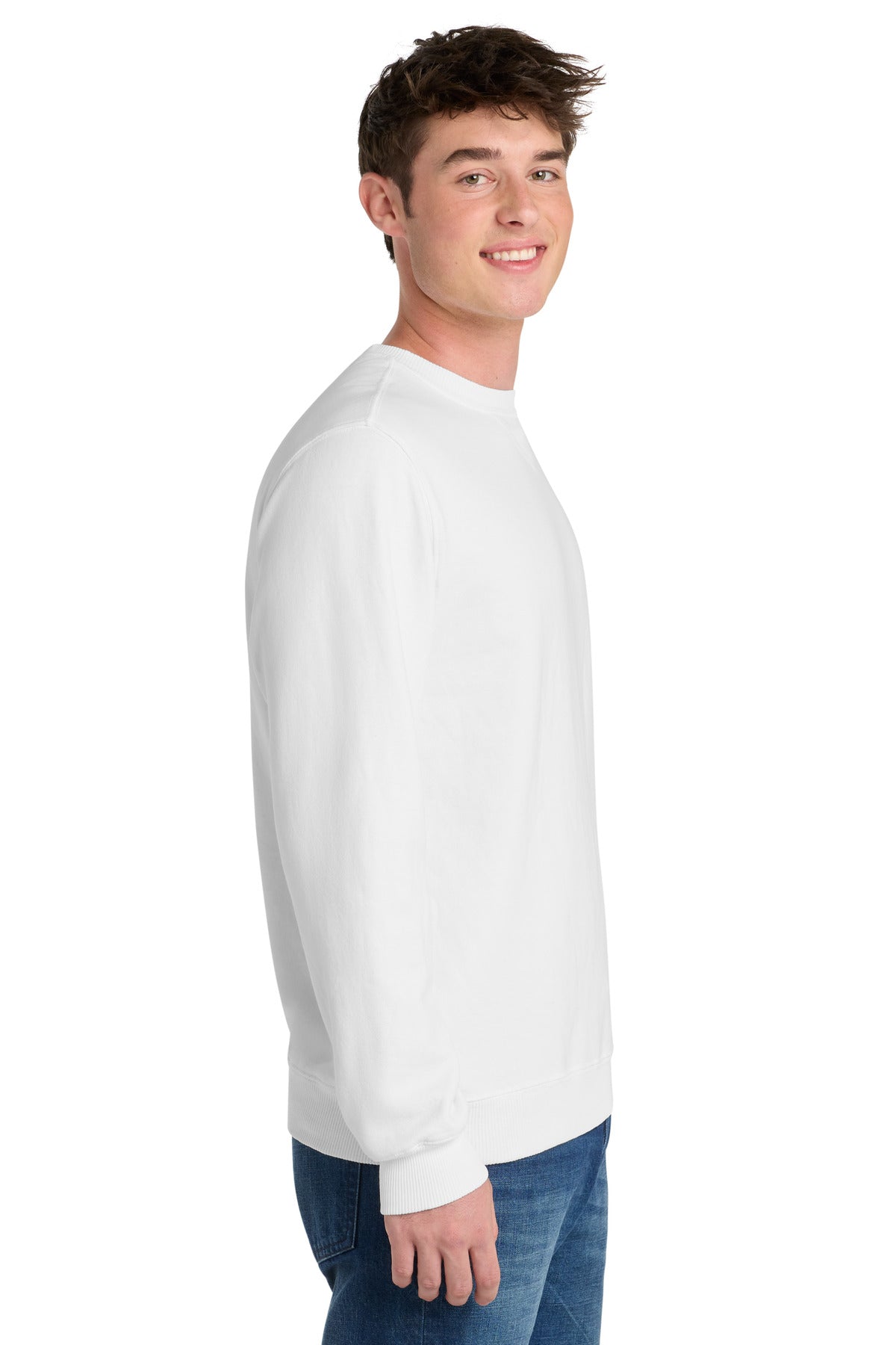 White Port & Co Beach Wash Garment-Dyed Crewneck Sweatshirt PC098