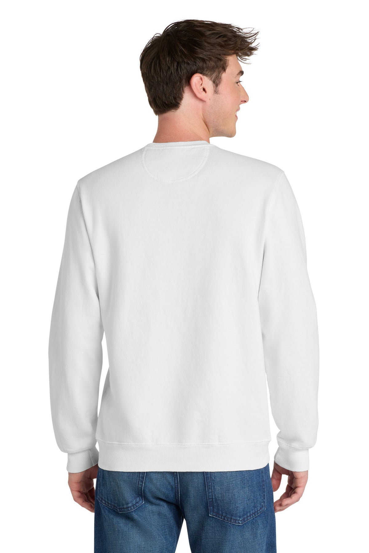 White Port & Co Beach Wash Garment-Dyed Crewneck Sweatshirt PC098