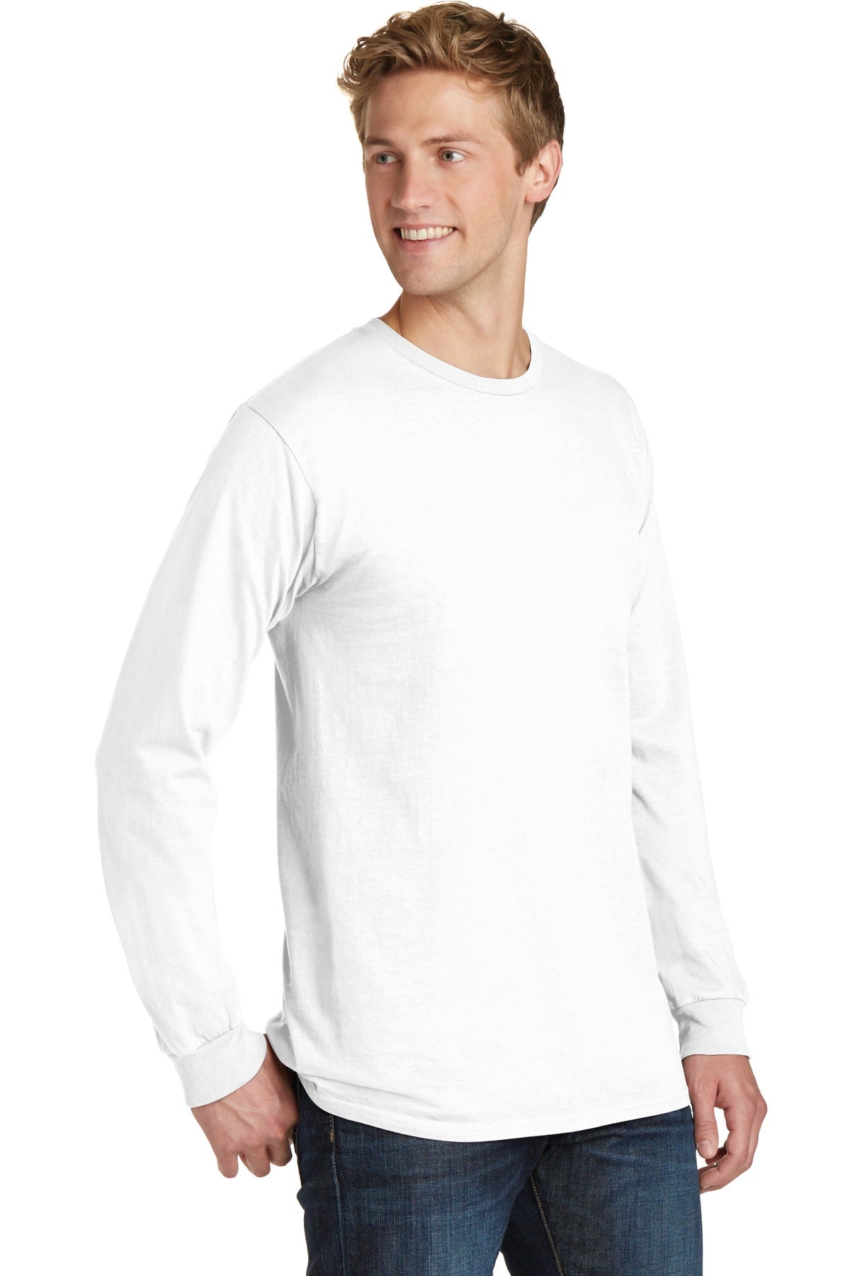 White Port & Co Beach Wash Garment-Dyed Long Sleeve Tee PC099LS