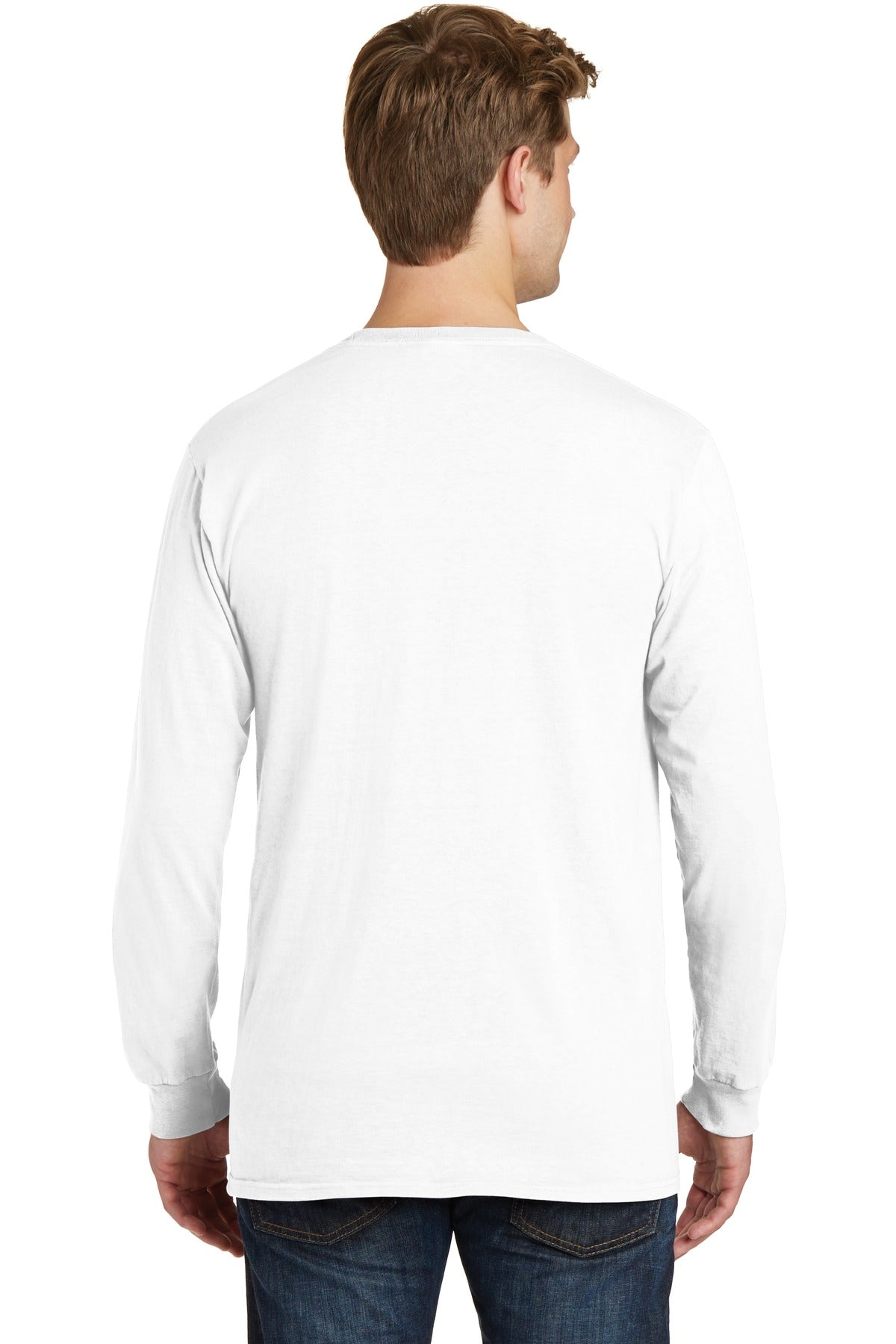 White Port & Co Beach Wash Garment-Dyed Long Sleeve Tee PC099LS