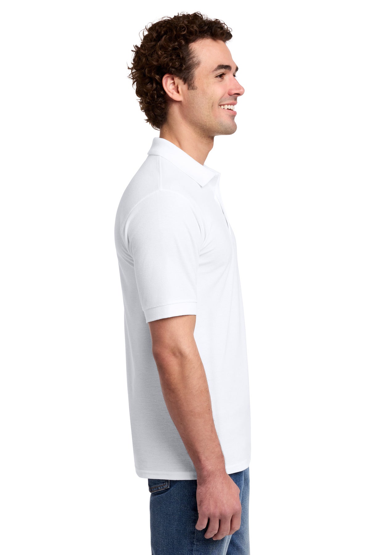 White Port & Co Core Blend Pique Polo. KP155
