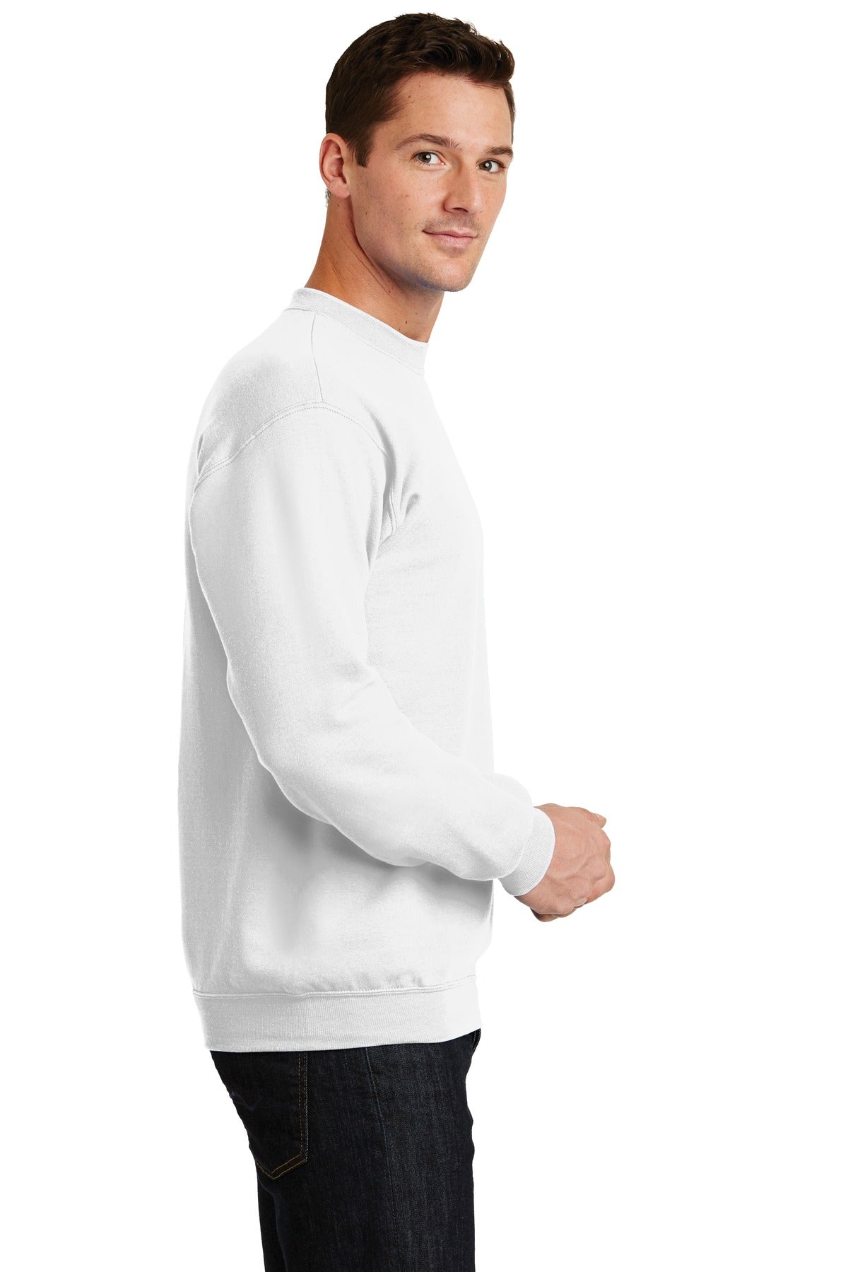 White Port & Co Core Fleece Crewneck Sweatshirt. PC78